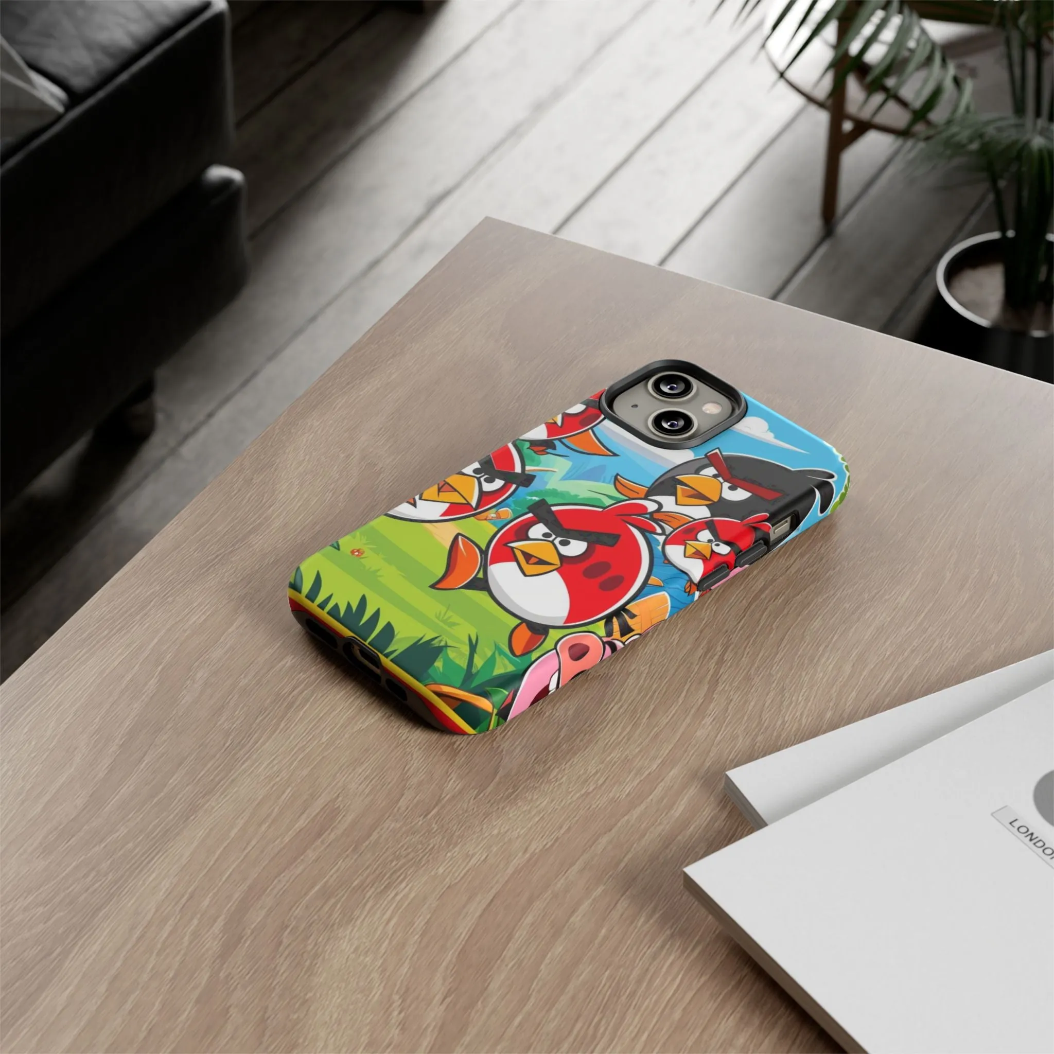 Electronic Cloud Angry Birds-Themed Protective Phone Case – A Perfect Holiday Gift for Gamers!