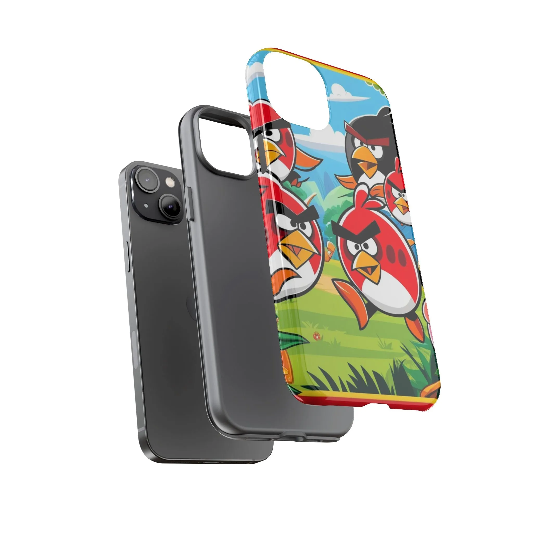 Electronic Cloud Angry Birds-Themed Protective Phone Case – A Perfect Holiday Gift for Gamers!