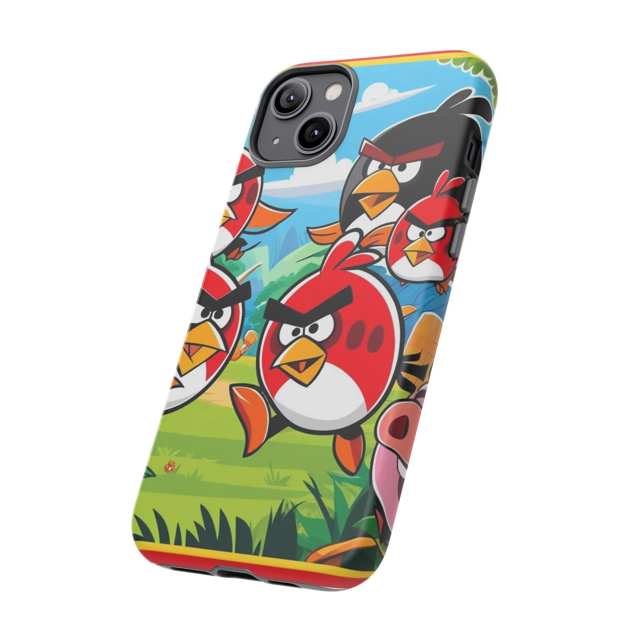 Electronic Cloud Angry Birds-Themed Protective Phone Case – A Perfect Holiday Gift for Gamers!