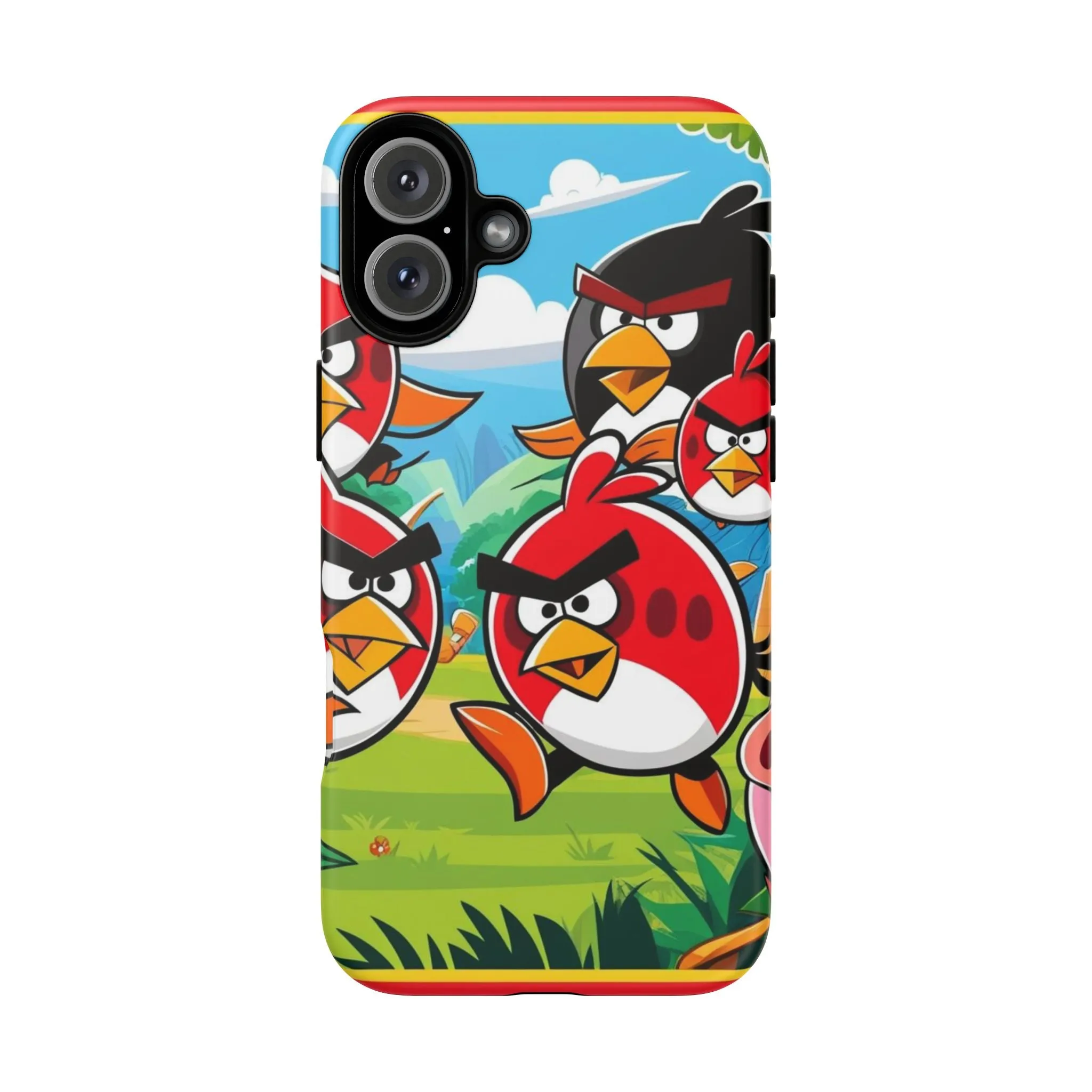Electronic Cloud Angry Birds-Themed Protective Phone Case – A Perfect Holiday Gift for Gamers!