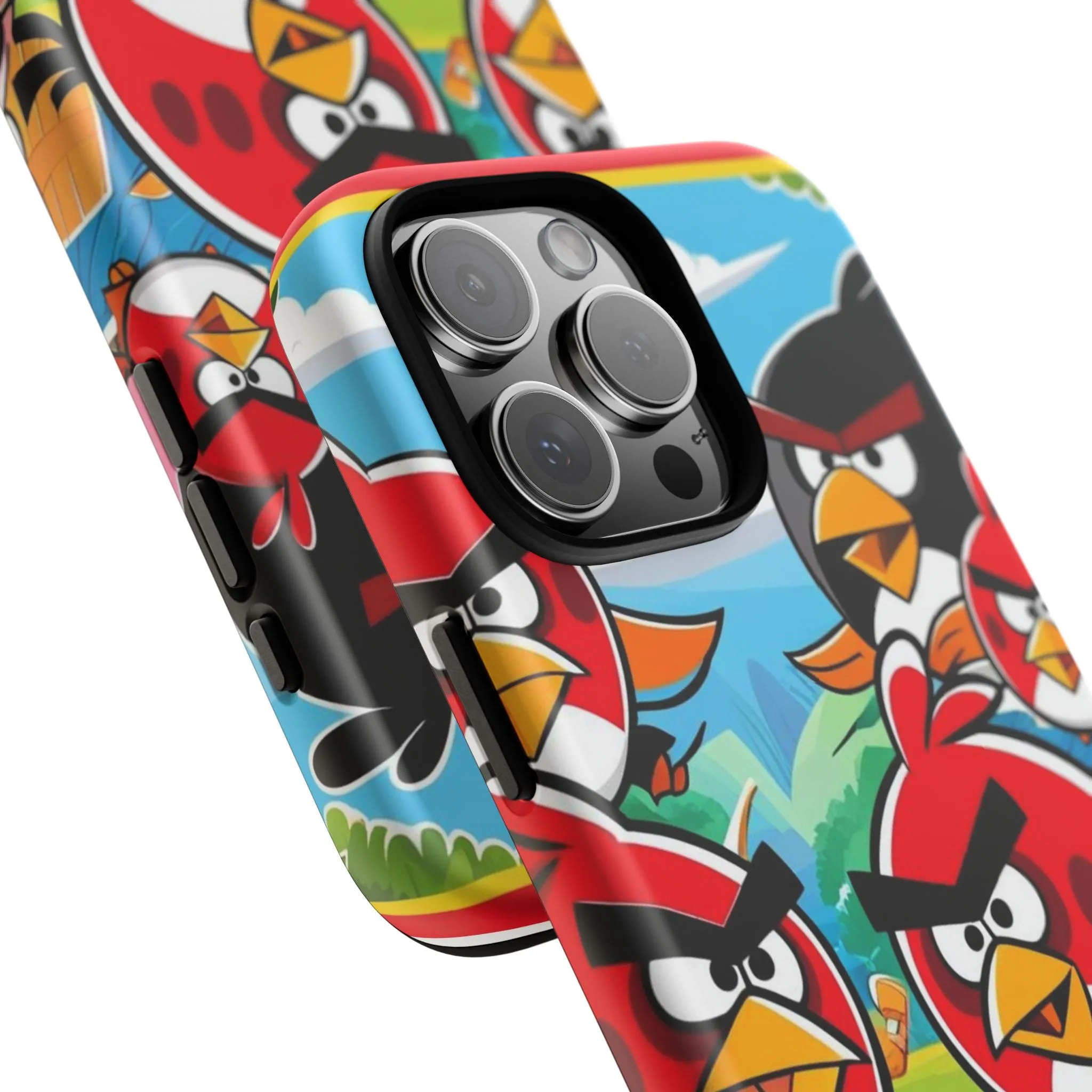 Electronic Cloud Angry Birds-Themed Protective Phone Case – A Perfect Holiday Gift for Gamers!