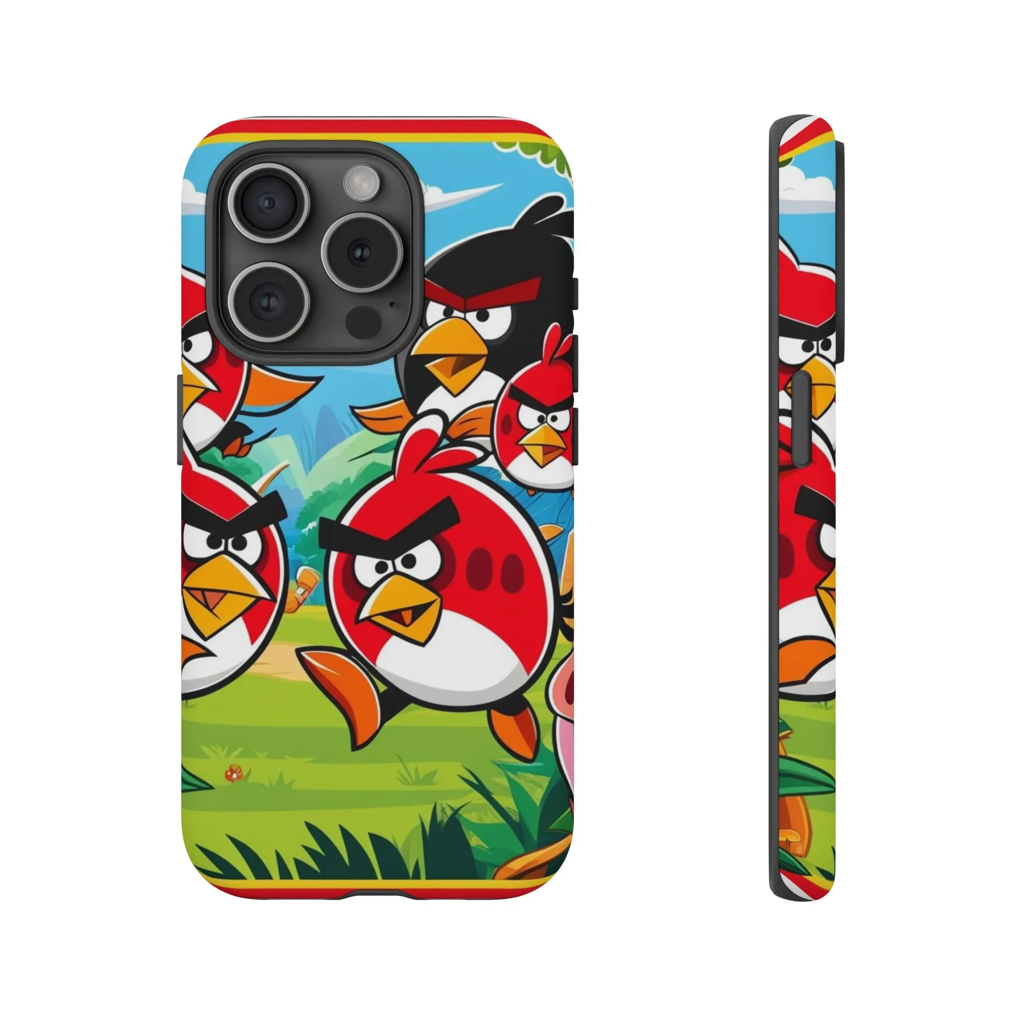 Electronic Cloud Angry Birds-Themed Protective Phone Case – A Perfect Holiday Gift for Gamers!
