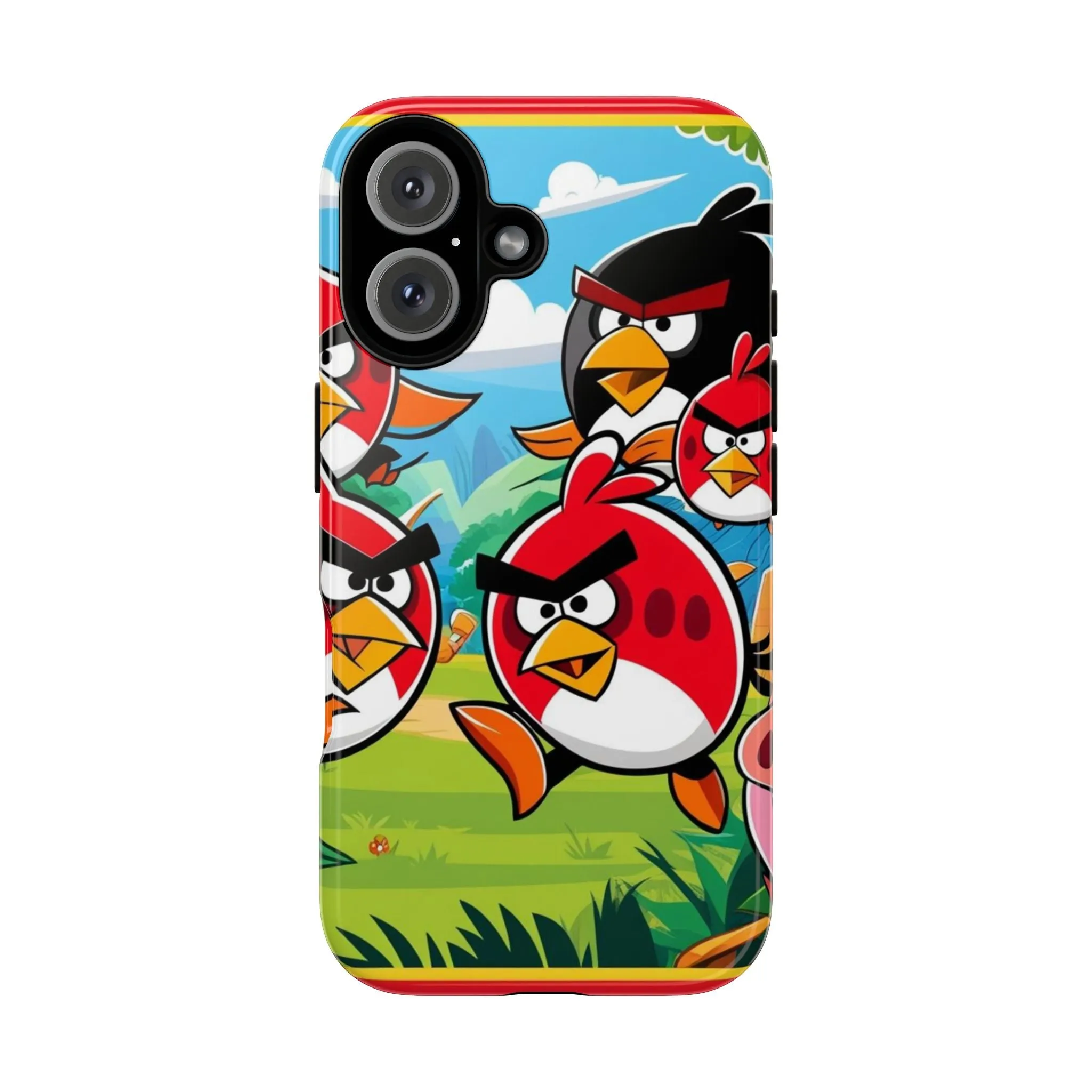 Electronic Cloud Angry Birds-Themed Protective Phone Case – A Perfect Holiday Gift for Gamers!