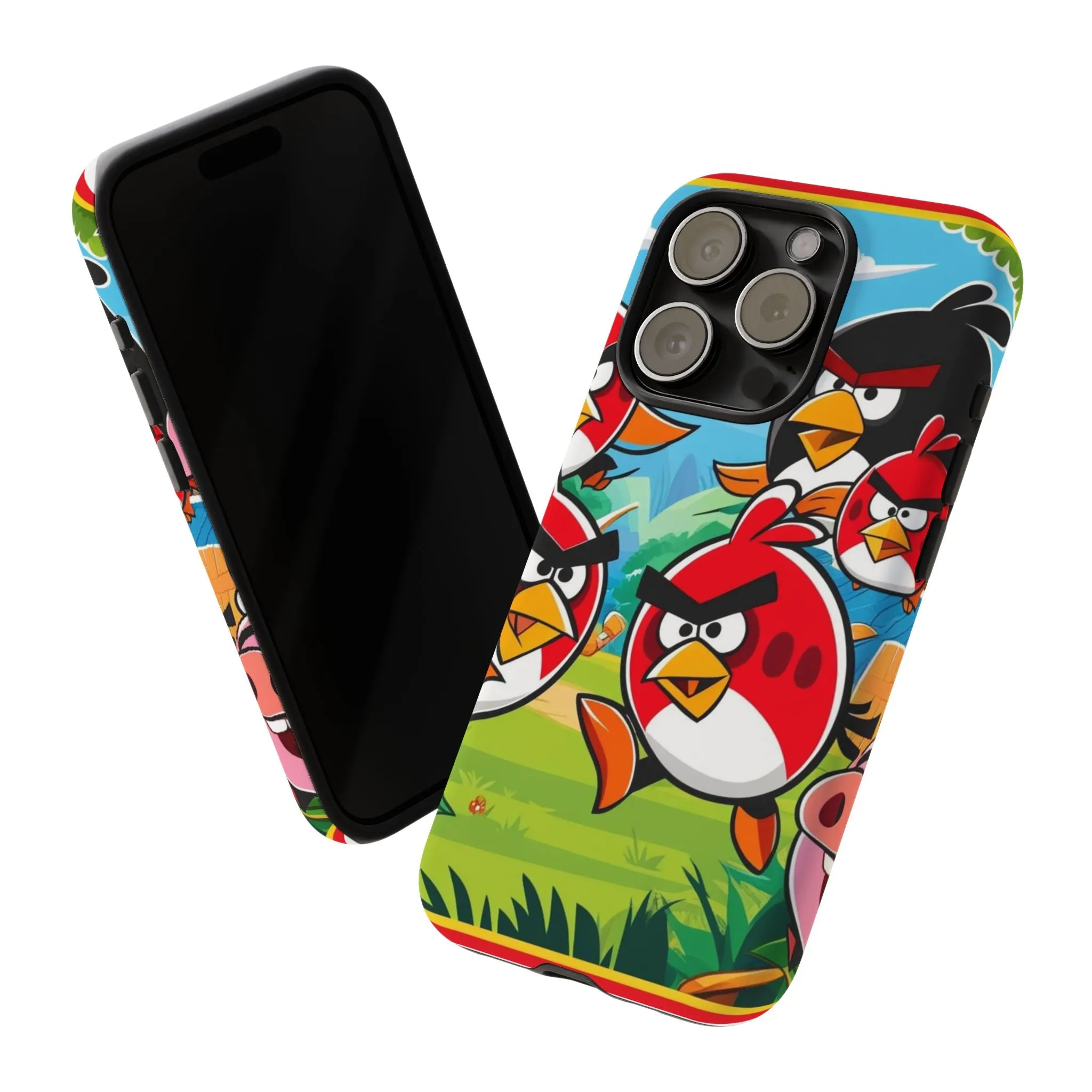 Electronic Cloud Angry Birds-Themed Protective Phone Case – A Perfect Holiday Gift for Gamers!