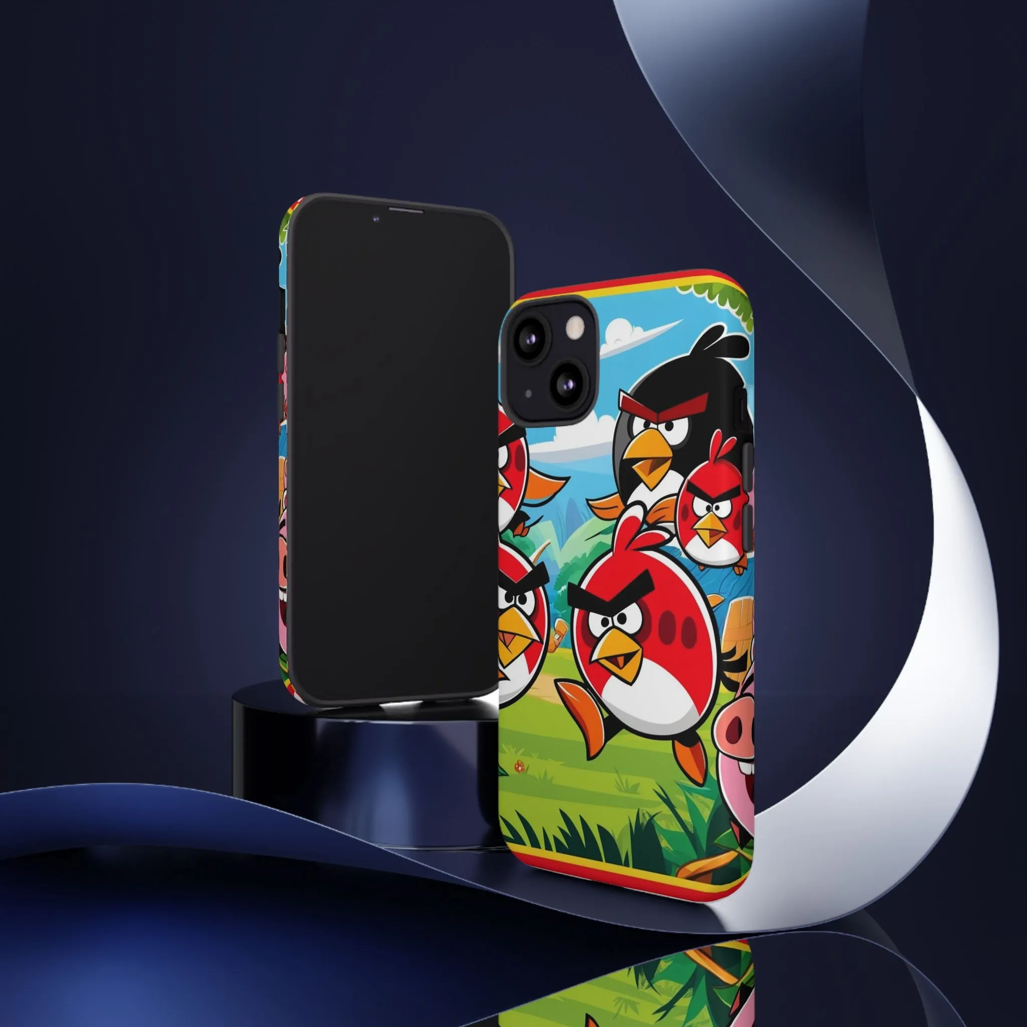 Electronic Cloud Angry Birds-Themed Protective Phone Case – A Perfect Holiday Gift for Gamers!