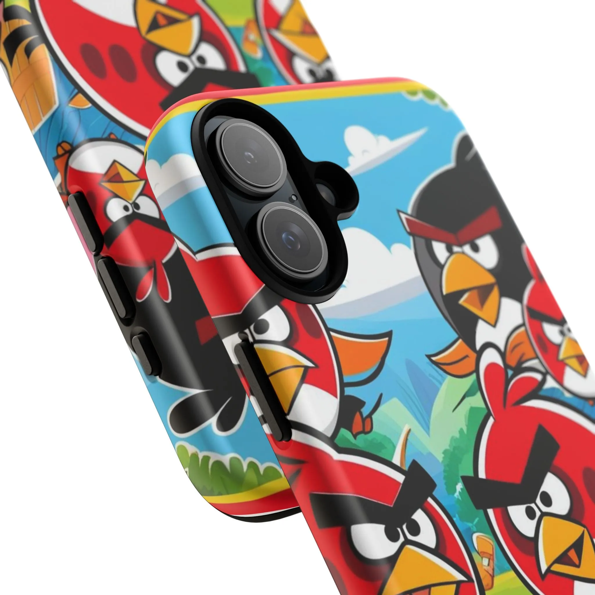 Electronic Cloud Angry Birds-Themed Protective Phone Case – A Perfect Holiday Gift for Gamers!