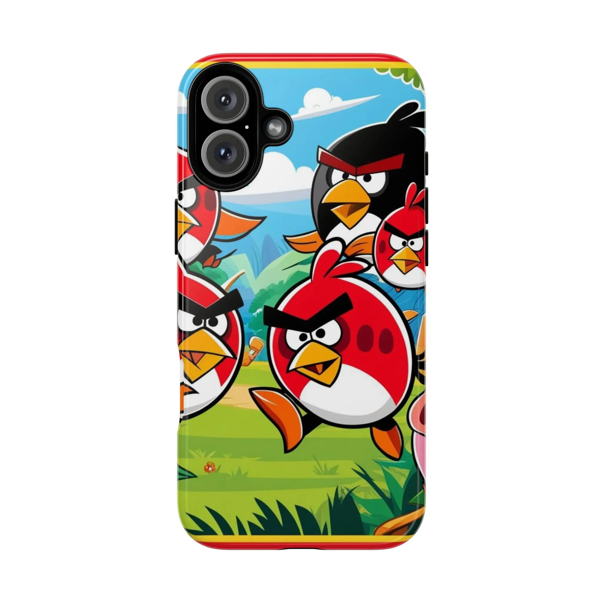 Electronic Cloud Angry Birds-Themed Protective Phone Case – A Perfect Holiday Gift for Gamers!