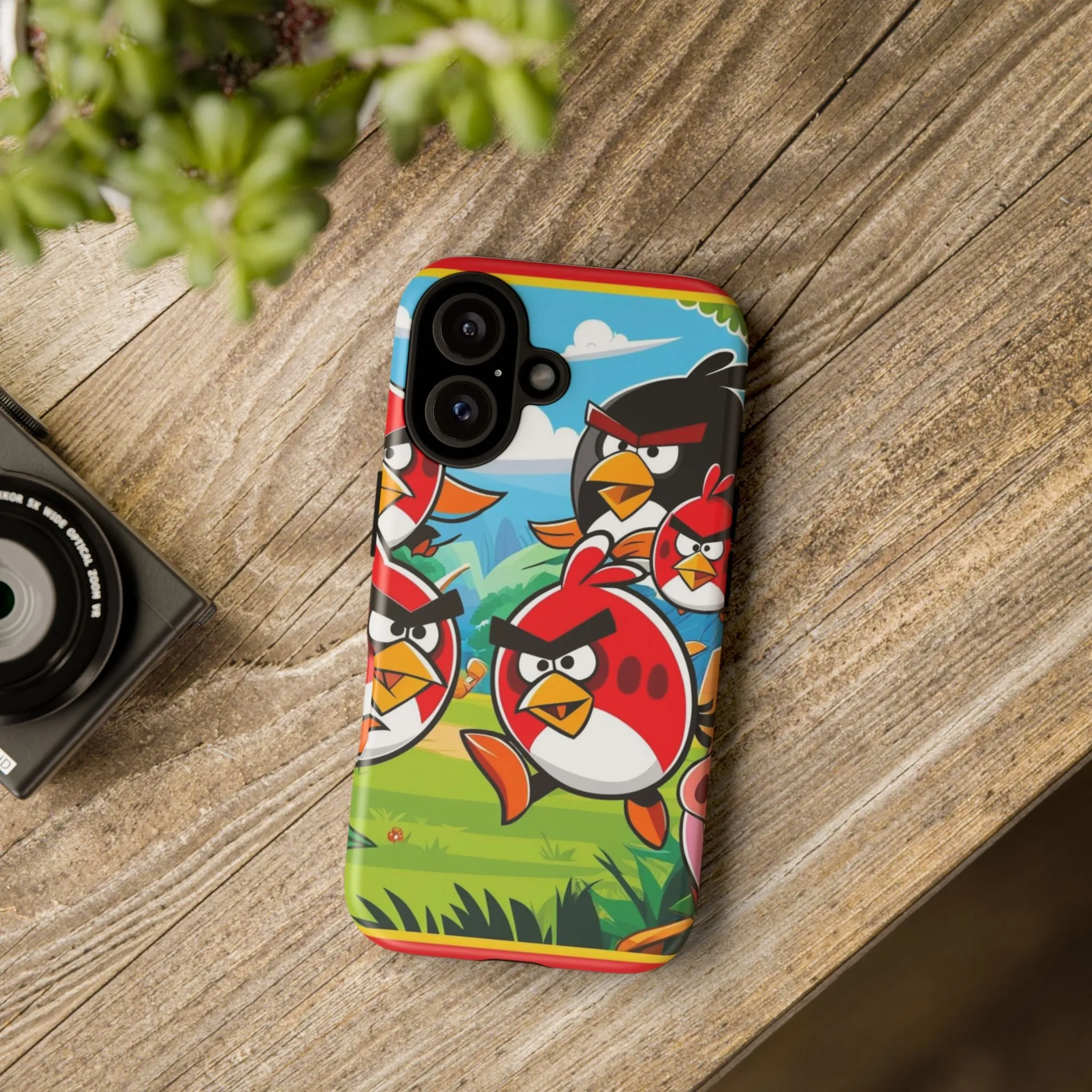 Electronic Cloud Angry Birds-Themed Protective Phone Case – A Perfect Holiday Gift for Gamers!