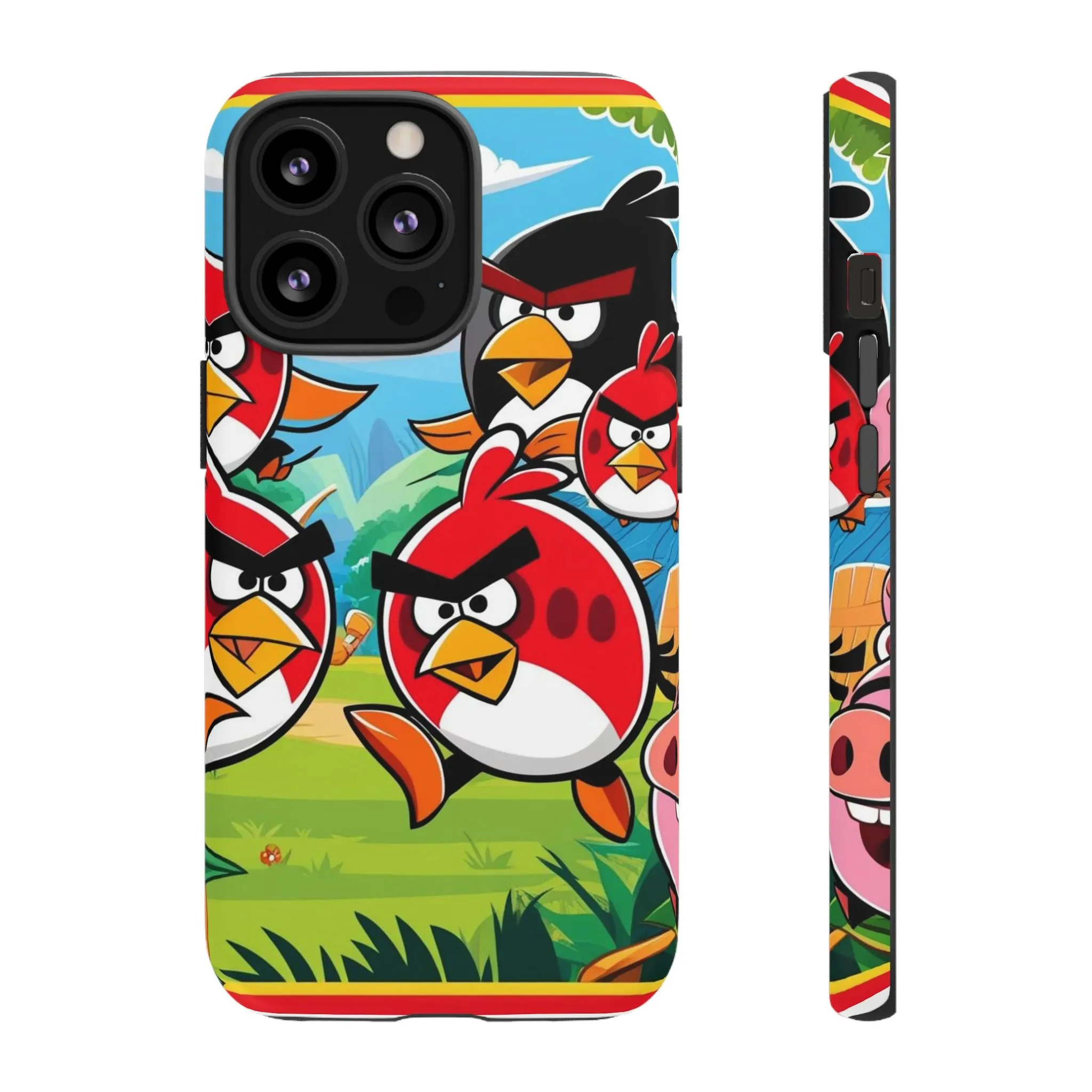 Electronic Cloud Angry Birds-Themed Protective Phone Case – A Perfect Holiday Gift for Gamers!