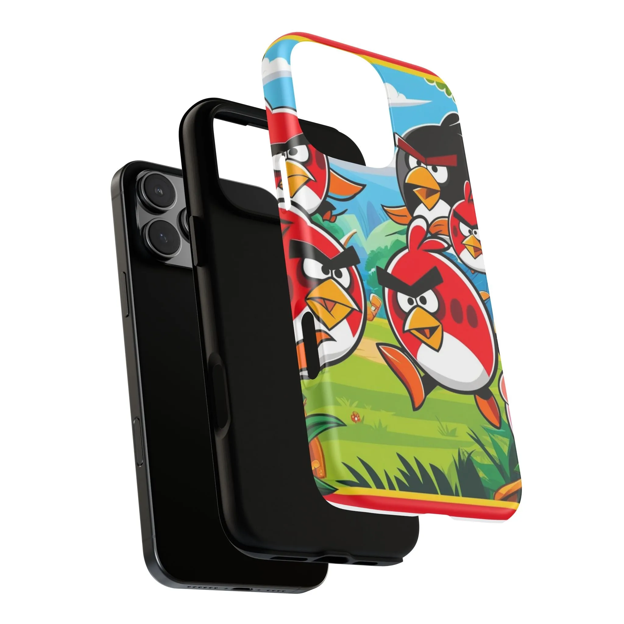 Electronic Cloud Angry Birds-Themed Protective Phone Case – A Perfect Holiday Gift for Gamers!