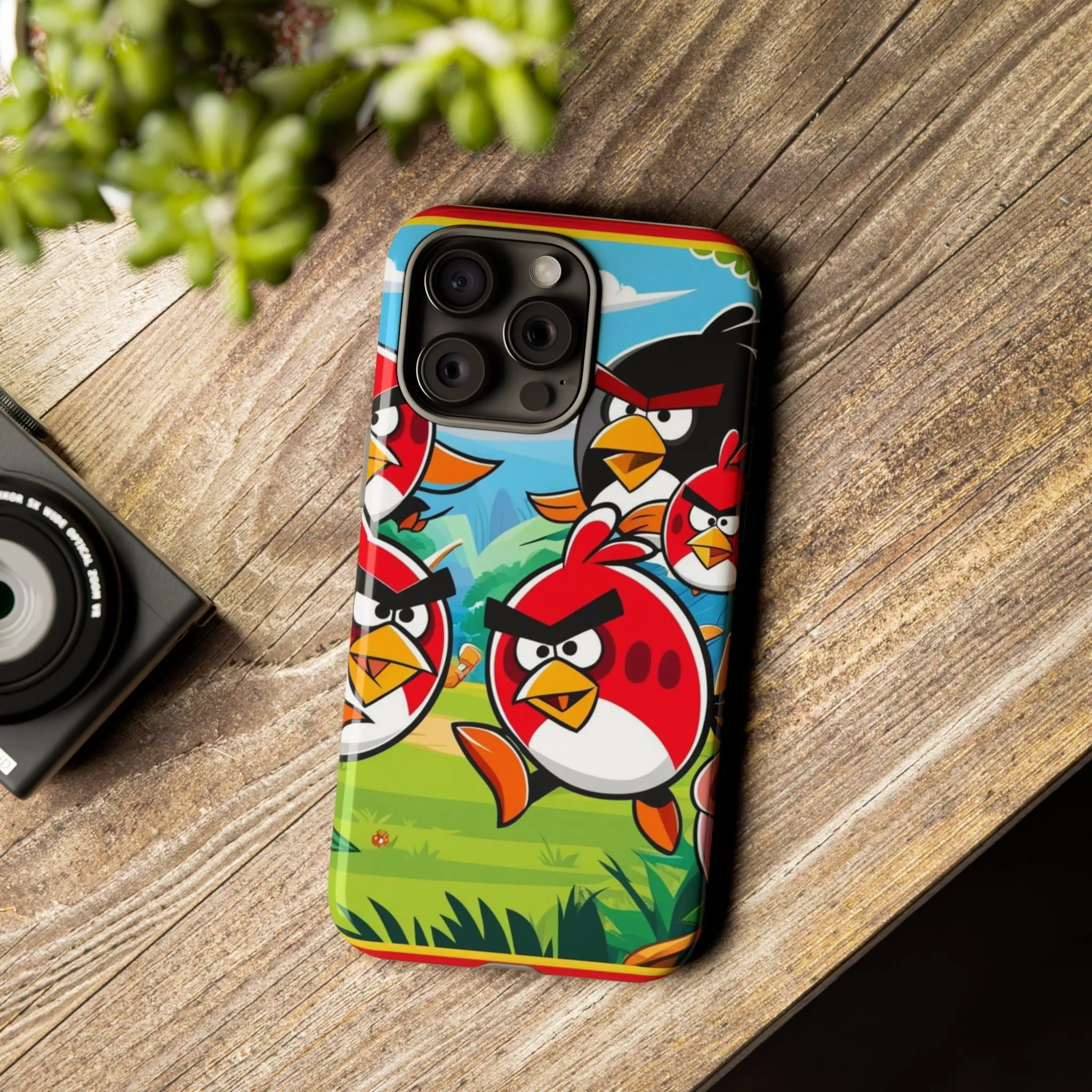 Electronic Cloud Angry Birds-Themed Protective Phone Case – A Perfect Holiday Gift for Gamers!