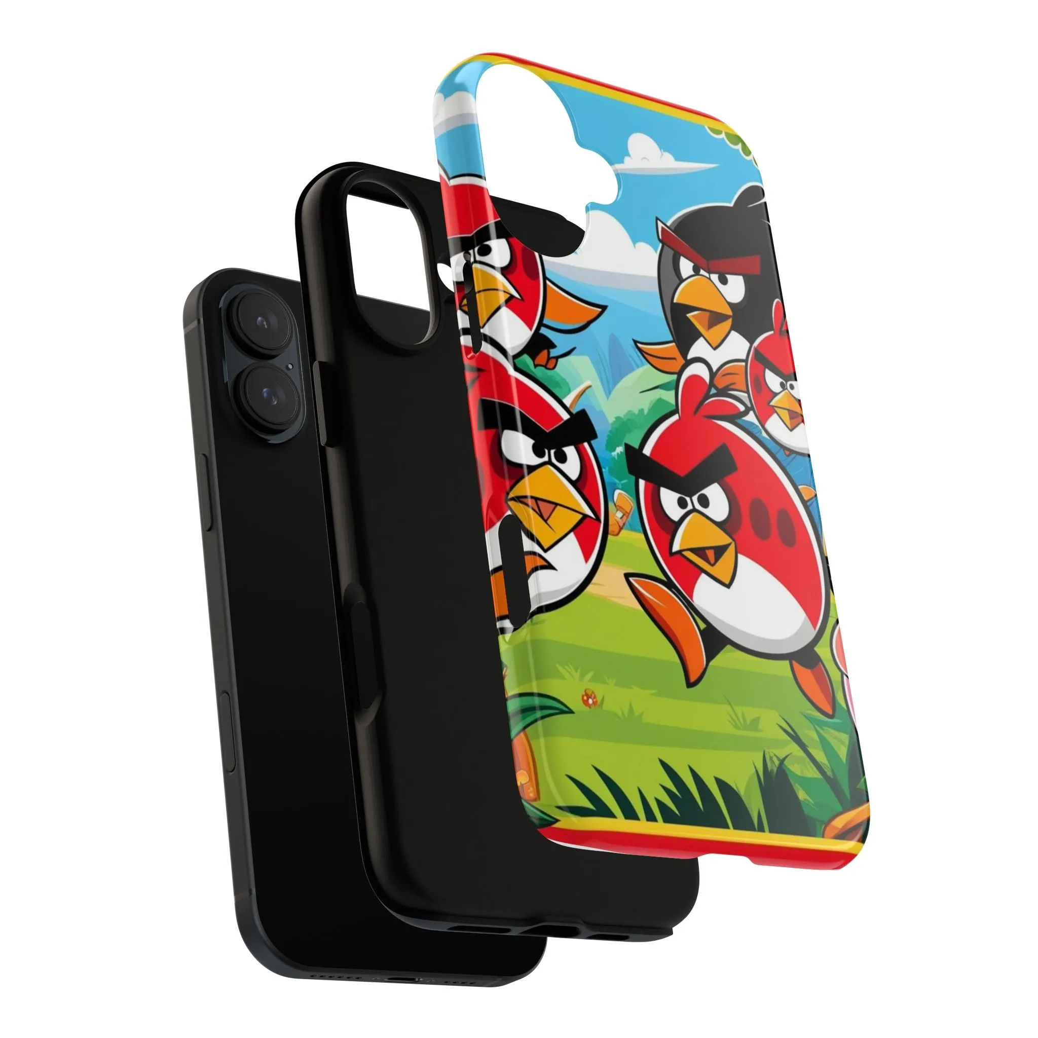 Electronic Cloud Angry Birds-Themed Protective Phone Case – A Perfect Holiday Gift for Gamers!