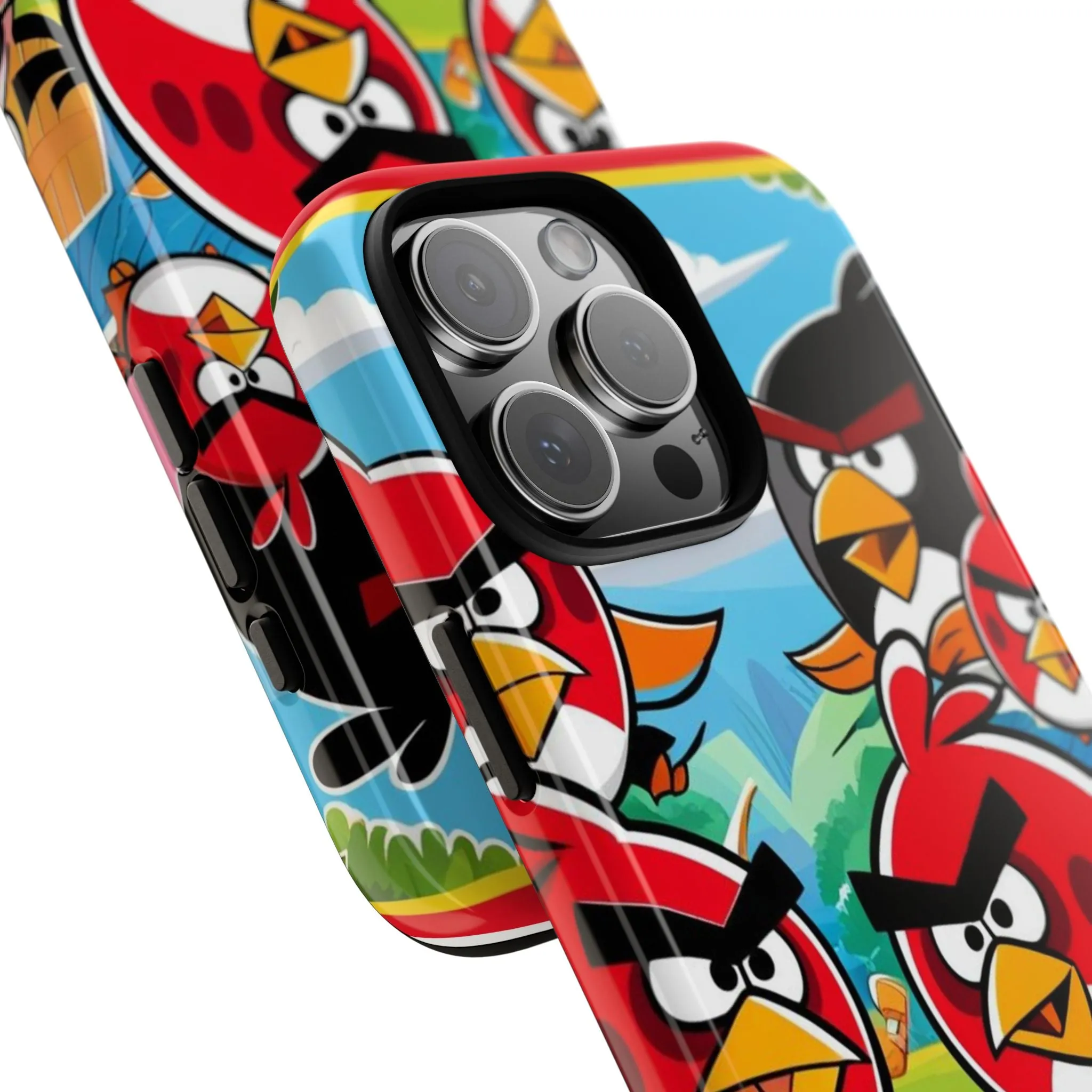 Electronic Cloud Angry Birds-Themed Protective Phone Case – A Perfect Holiday Gift for Gamers!