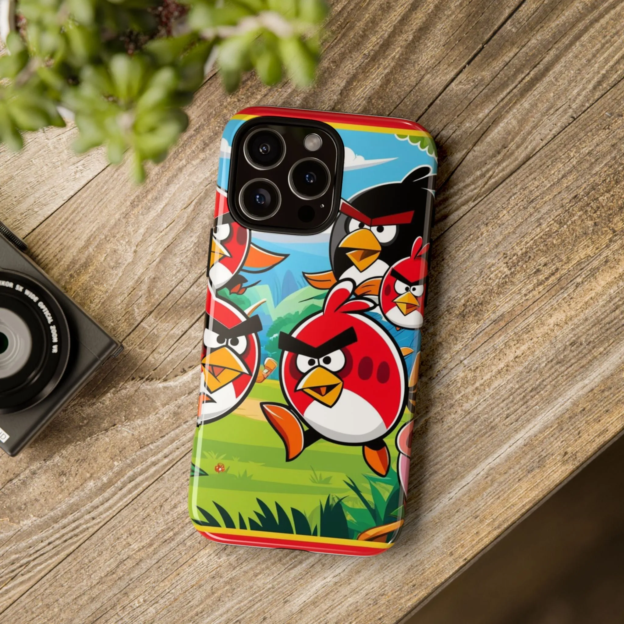 Electronic Cloud Angry Birds-Themed Protective Phone Case – A Perfect Holiday Gift for Gamers!