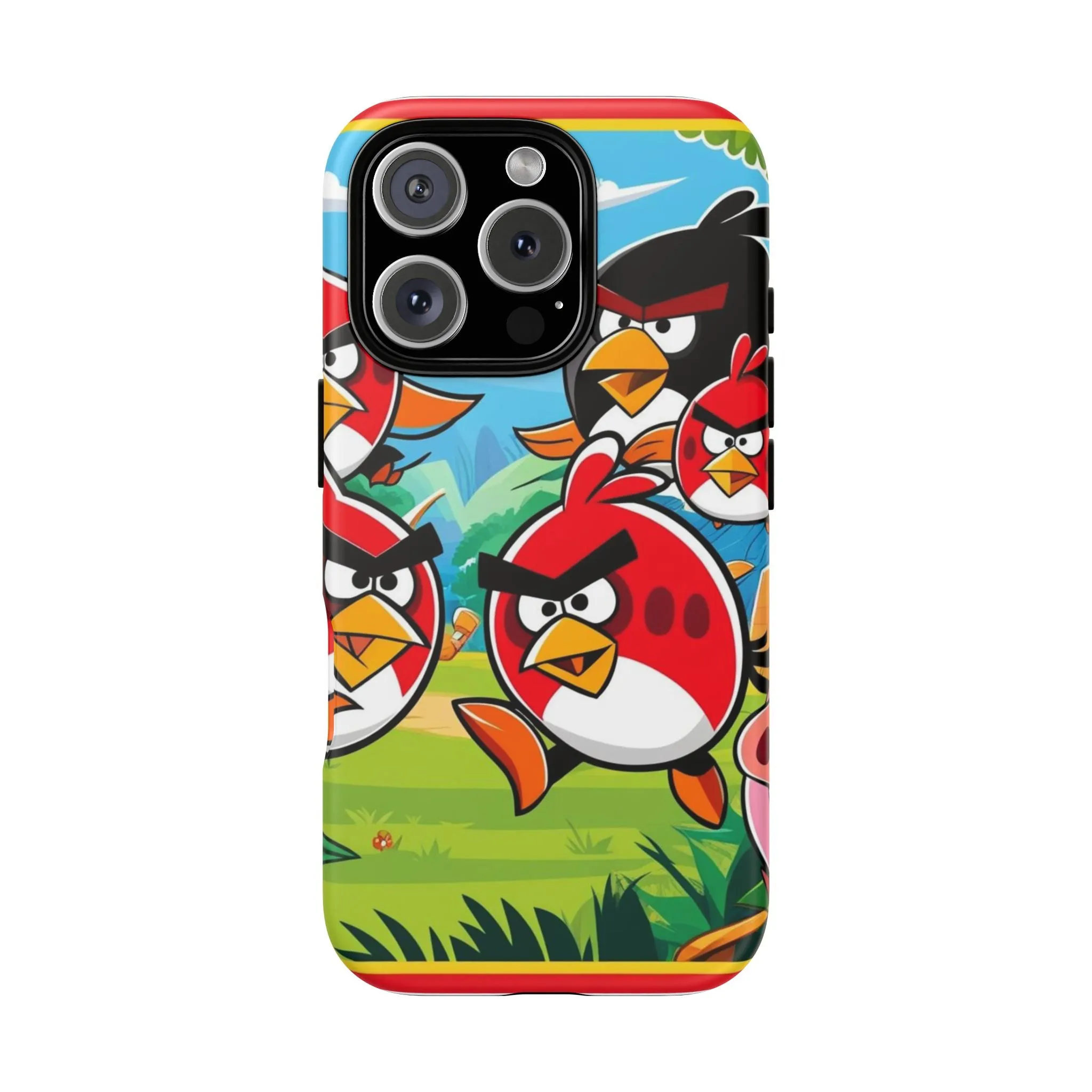 Electronic Cloud Angry Birds-Themed Protective Phone Case – A Perfect Holiday Gift for Gamers!