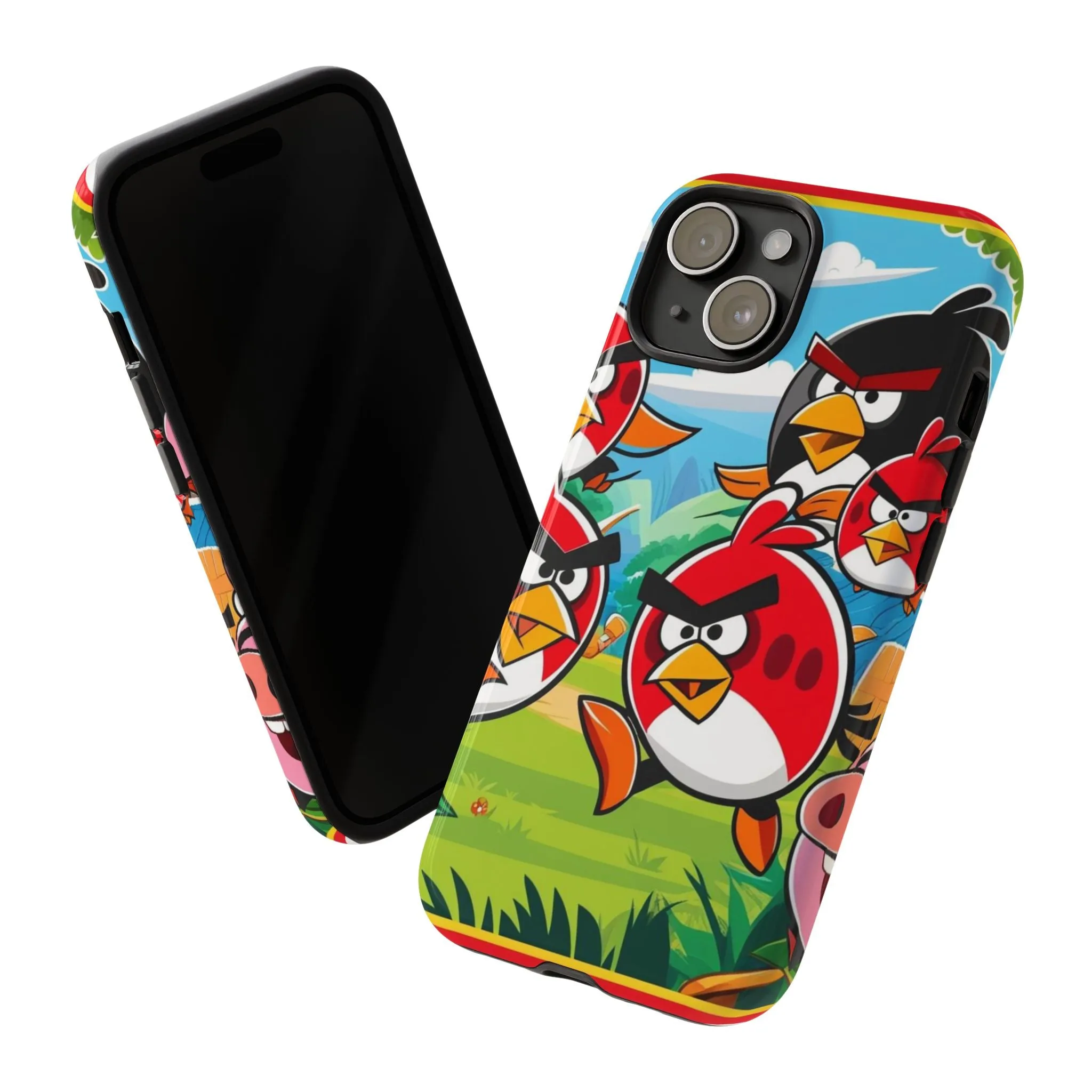 Electronic Cloud Angry Birds-Themed Protective Phone Case – A Perfect Holiday Gift for Gamers!