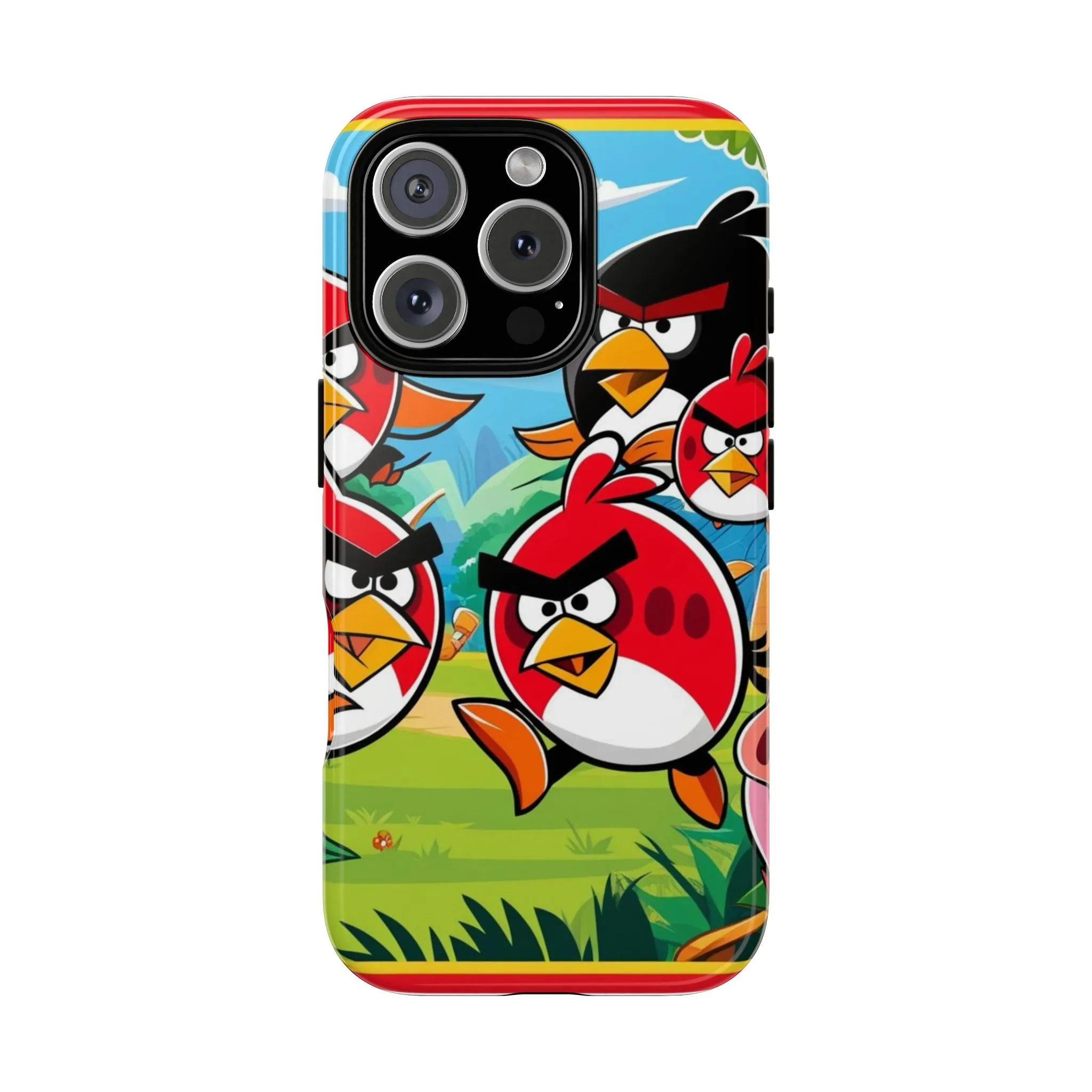 Electronic Cloud Angry Birds-Themed Protective Phone Case – A Perfect Holiday Gift for Gamers!