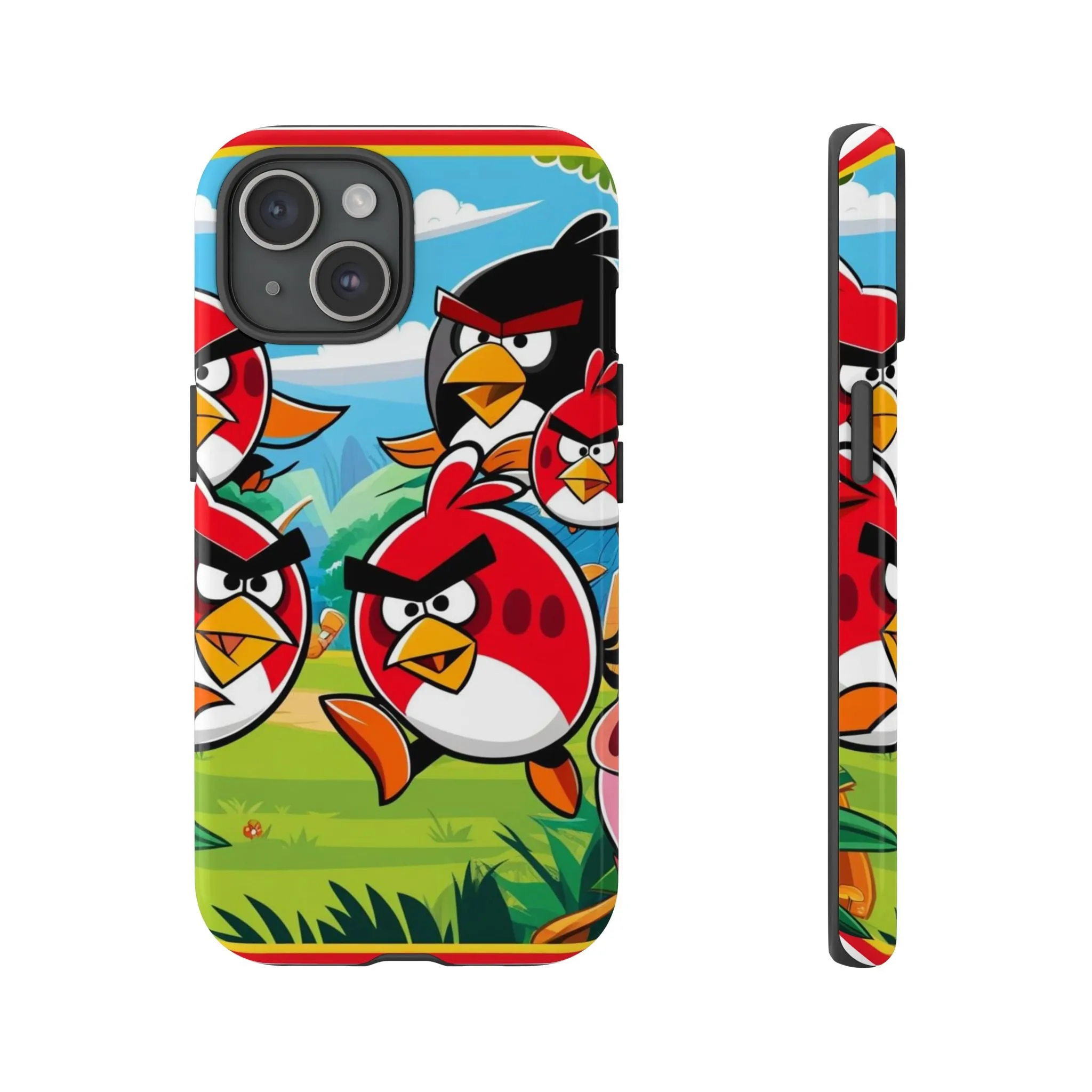 Electronic Cloud Angry Birds-Themed Protective Phone Case – A Perfect Holiday Gift for Gamers!