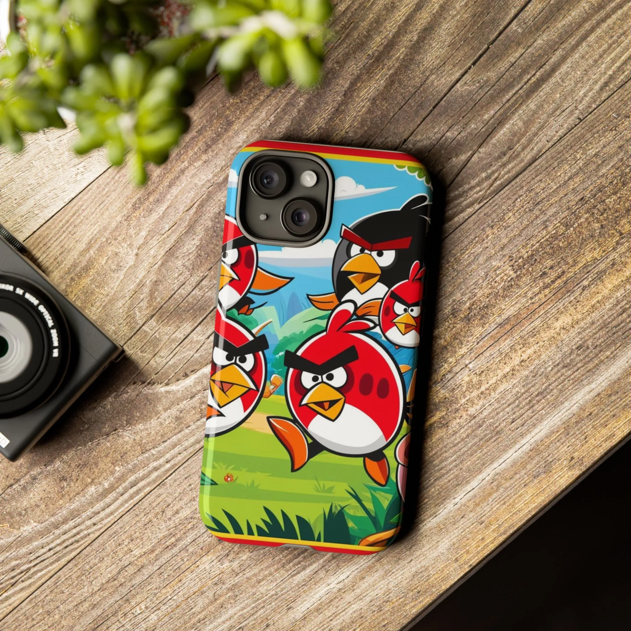 Electronic Cloud Angry Birds-Themed Protective Phone Case – A Perfect Holiday Gift for Gamers!
