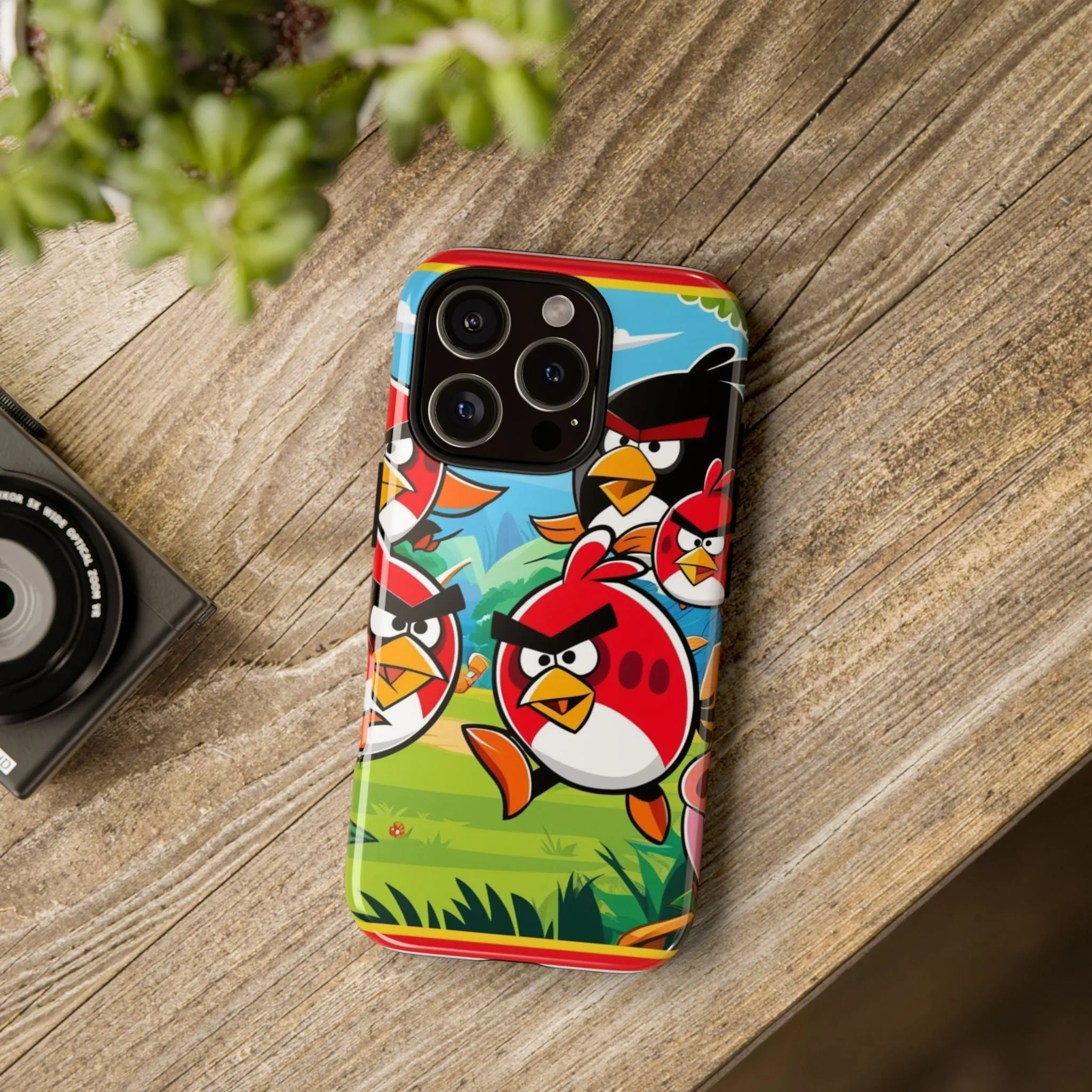 Electronic Cloud Angry Birds-Themed Protective Phone Case – A Perfect Holiday Gift for Gamers!