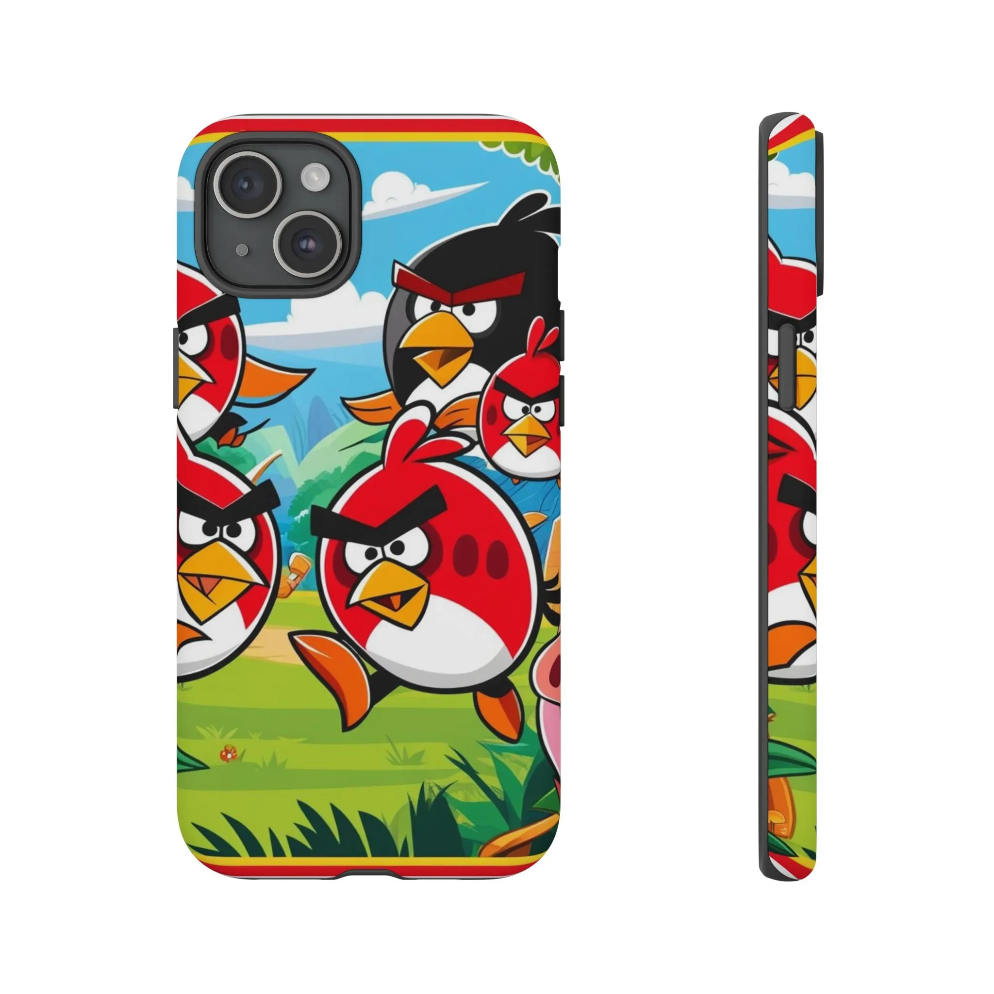 Electronic Cloud Angry Birds-Themed Protective Phone Case – A Perfect Holiday Gift for Gamers!