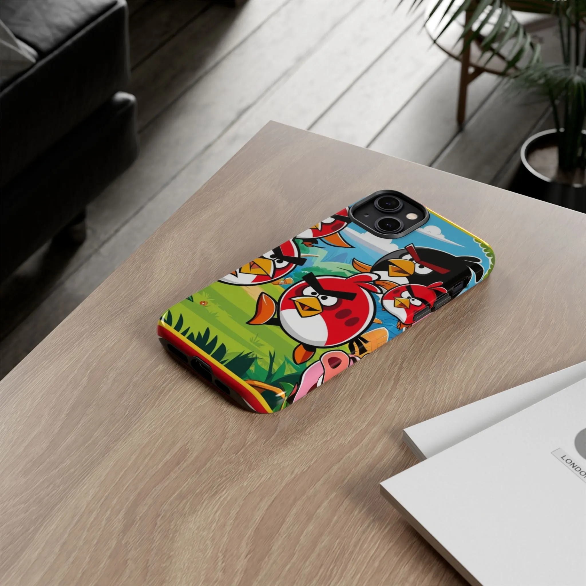 Electronic Cloud Angry Birds-Themed Protective Phone Case – A Perfect Holiday Gift for Gamers!