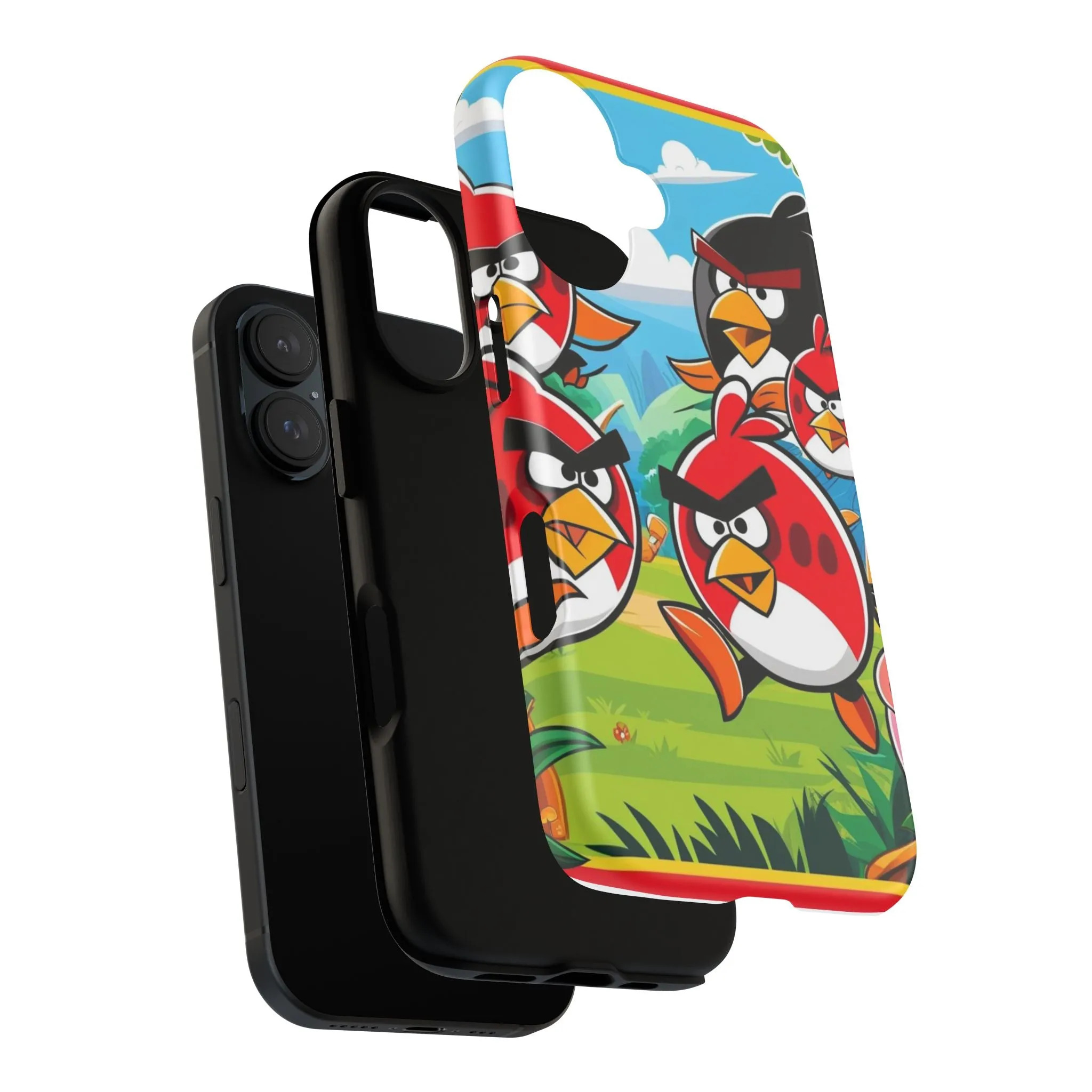 Electronic Cloud Angry Birds-Themed Protective Phone Case – A Perfect Holiday Gift for Gamers!