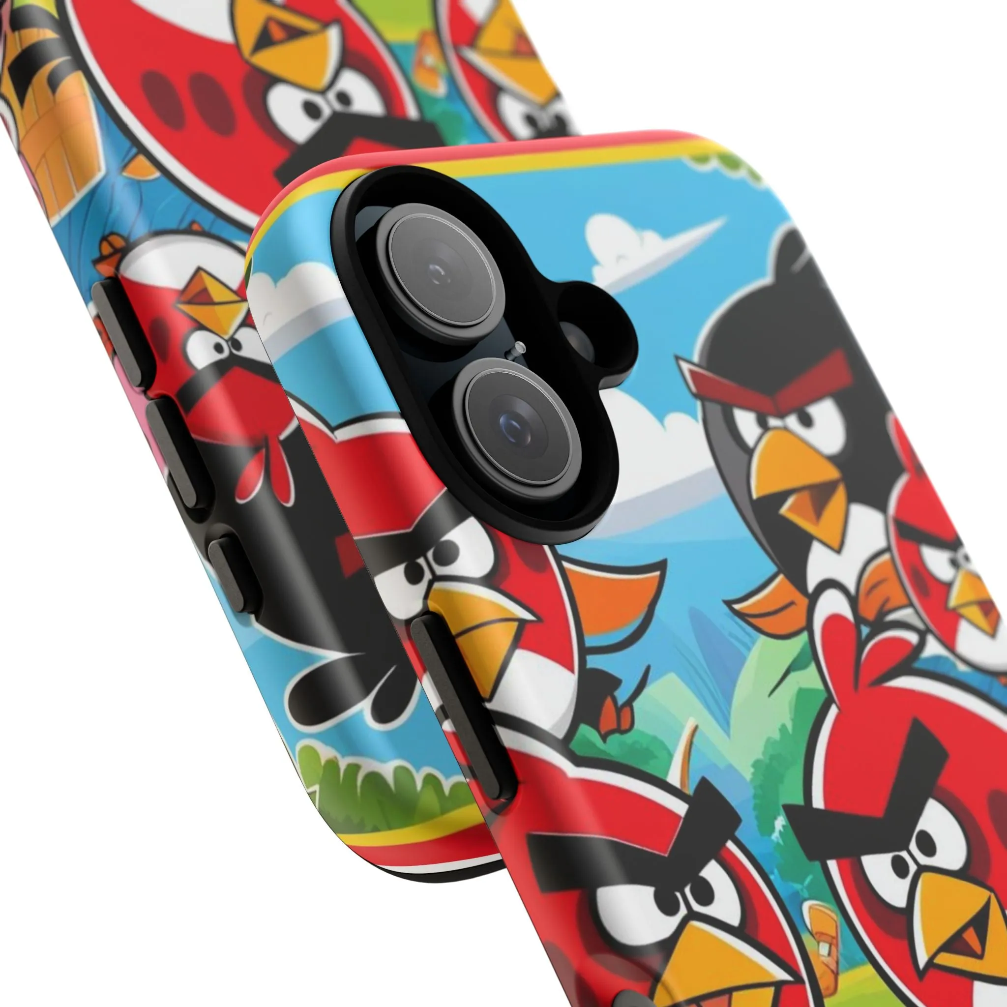 Electronic Cloud Angry Birds-Themed Protective Phone Case – A Perfect Holiday Gift for Gamers!
