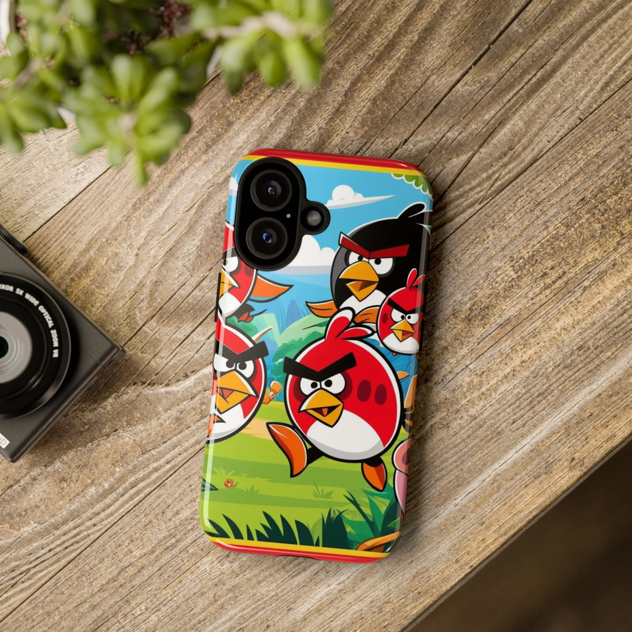 Electronic Cloud Angry Birds-Themed Protective Phone Case – A Perfect Holiday Gift for Gamers!