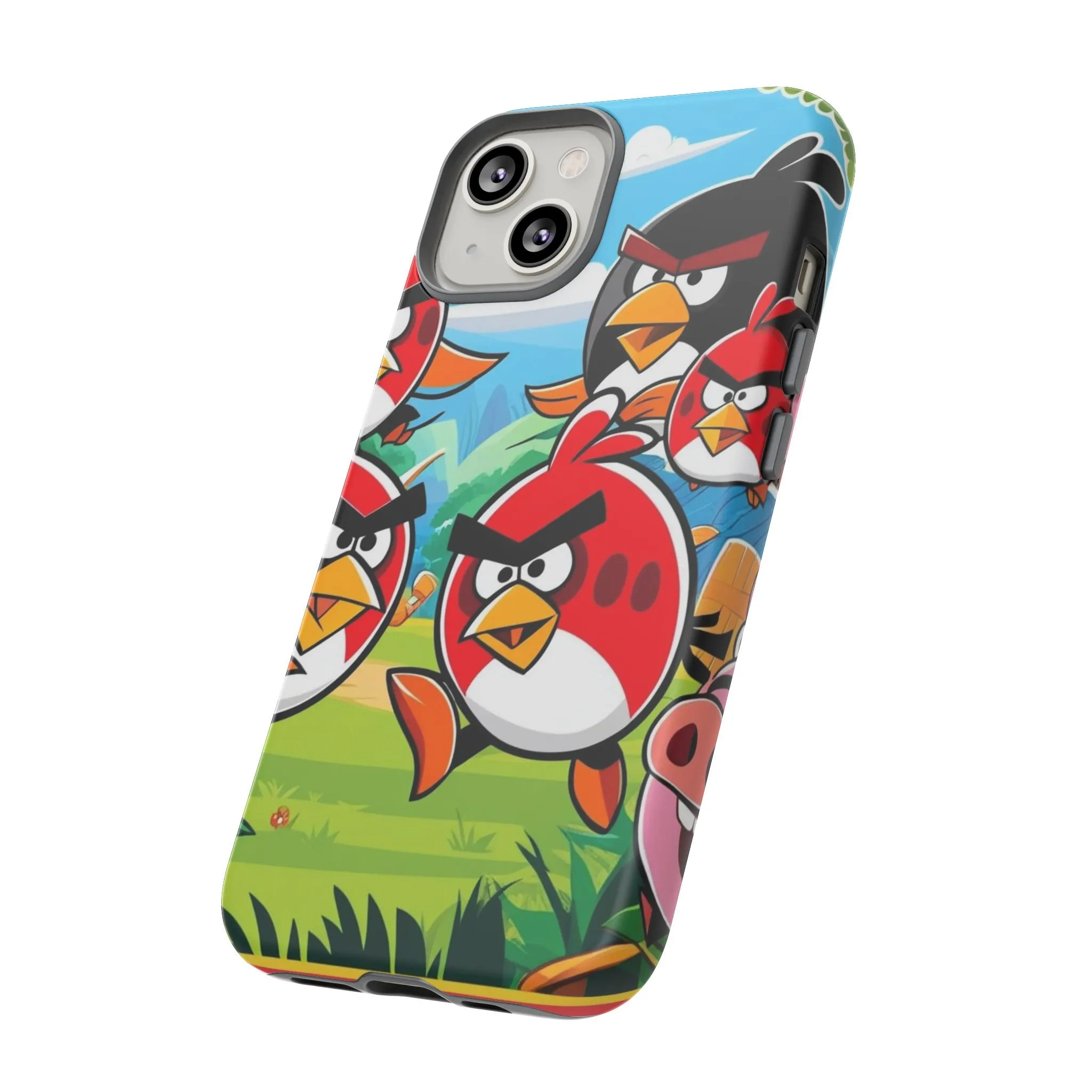 Electronic Cloud Angry Birds-Themed Protective Phone Case – A Perfect Holiday Gift for Gamers!
