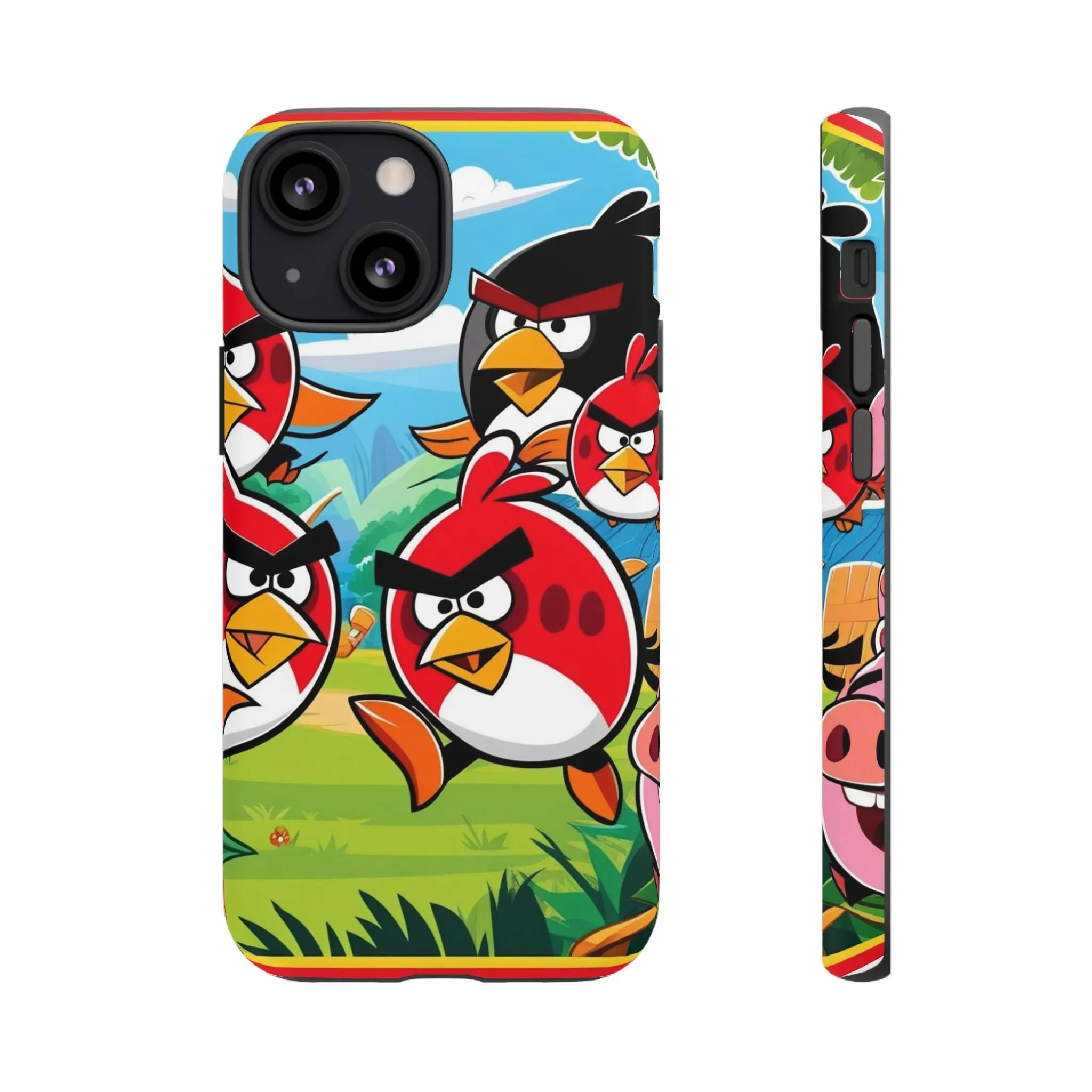 Electronic Cloud Angry Birds-Themed Protective Phone Case – A Perfect Holiday Gift for Gamers!