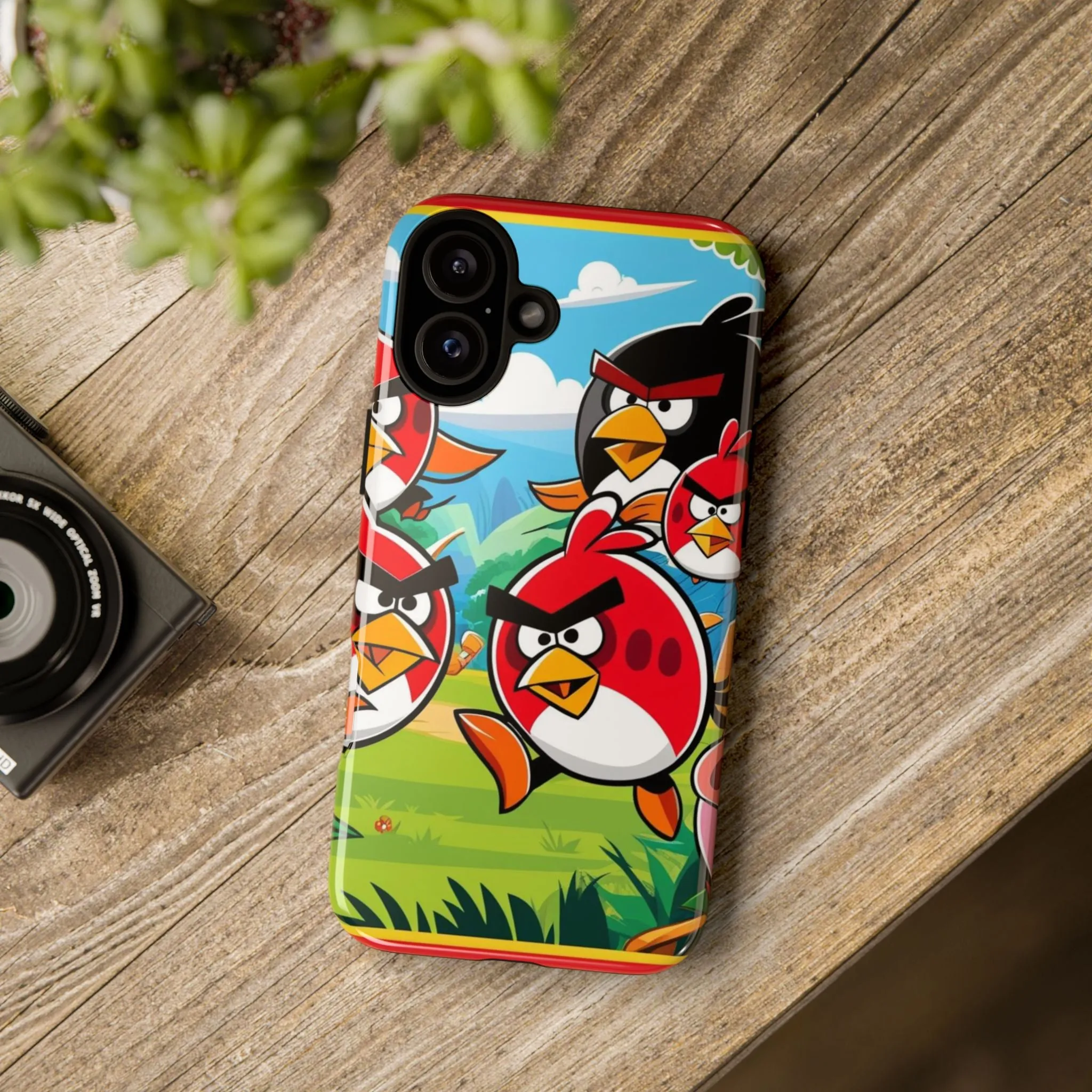 Electronic Cloud Angry Birds-Themed Protective Phone Case – A Perfect Holiday Gift for Gamers!