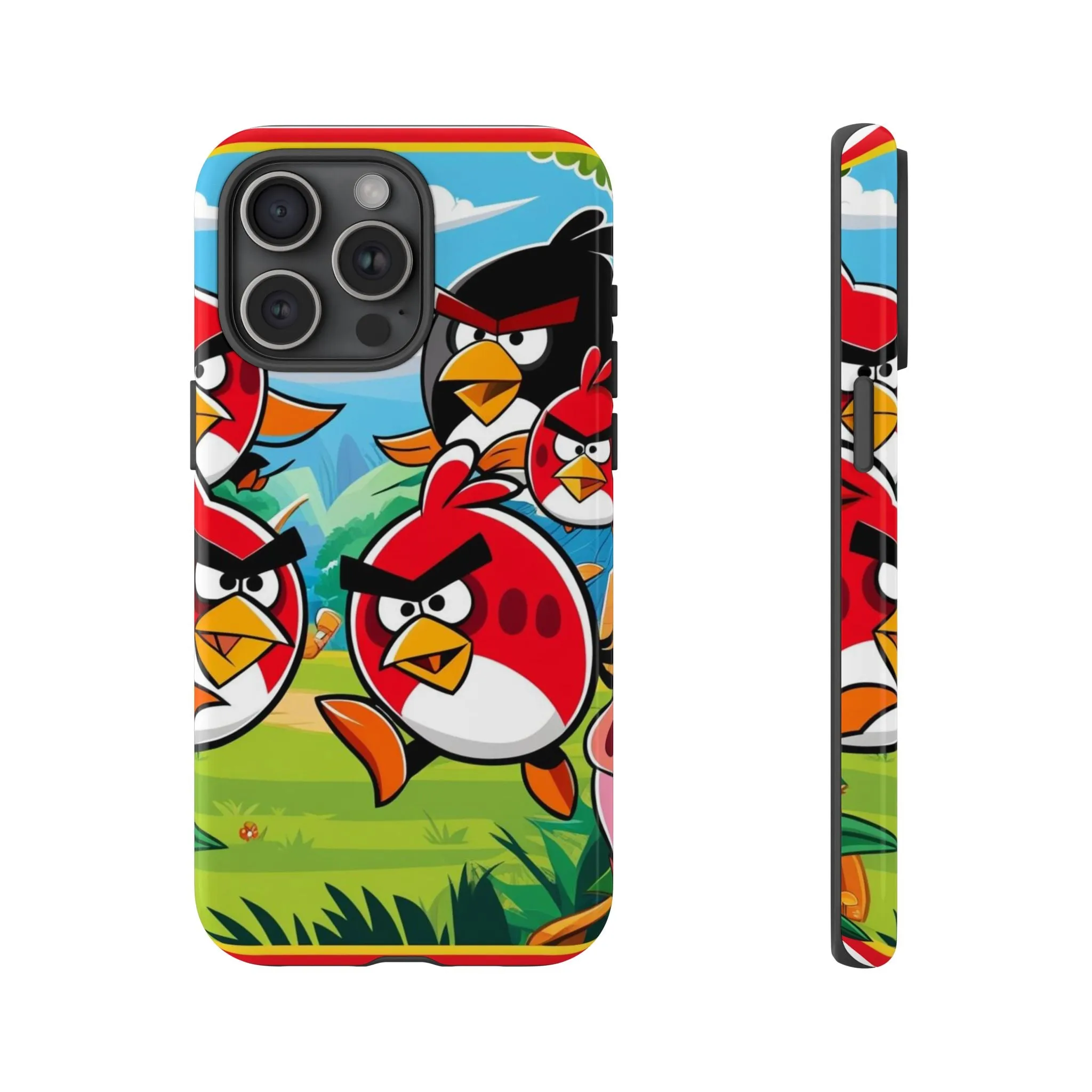Electronic Cloud Angry Birds-Themed Protective Phone Case – A Perfect Holiday Gift for Gamers!