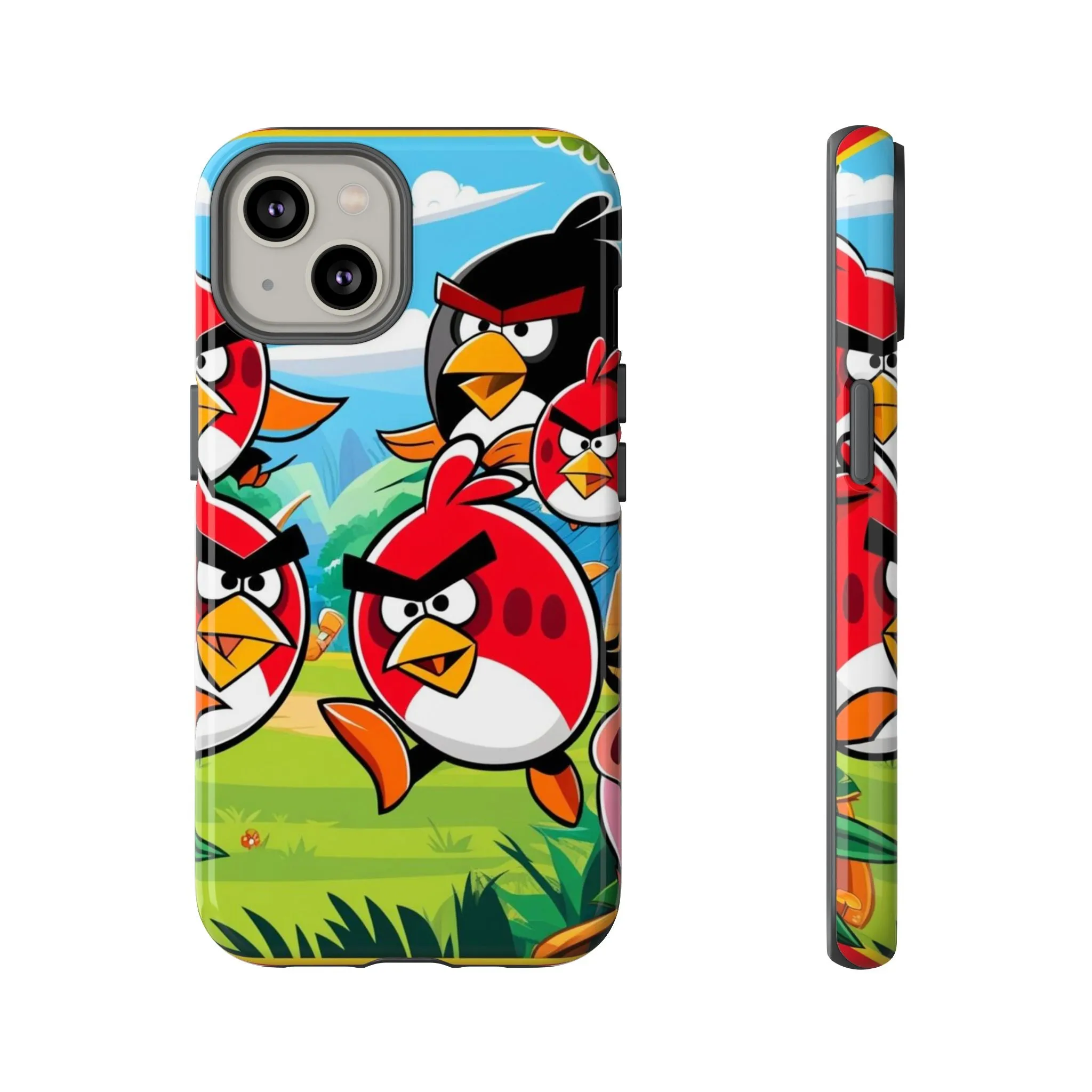 Electronic Cloud Angry Birds-Themed Protective Phone Case – A Perfect Holiday Gift for Gamers!