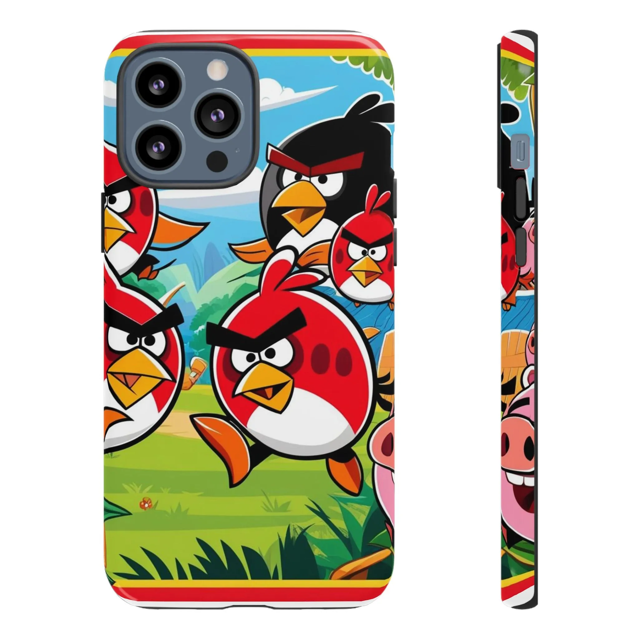 Electronic Cloud Angry Birds-Themed Protective Phone Case – A Perfect Holiday Gift for Gamers!