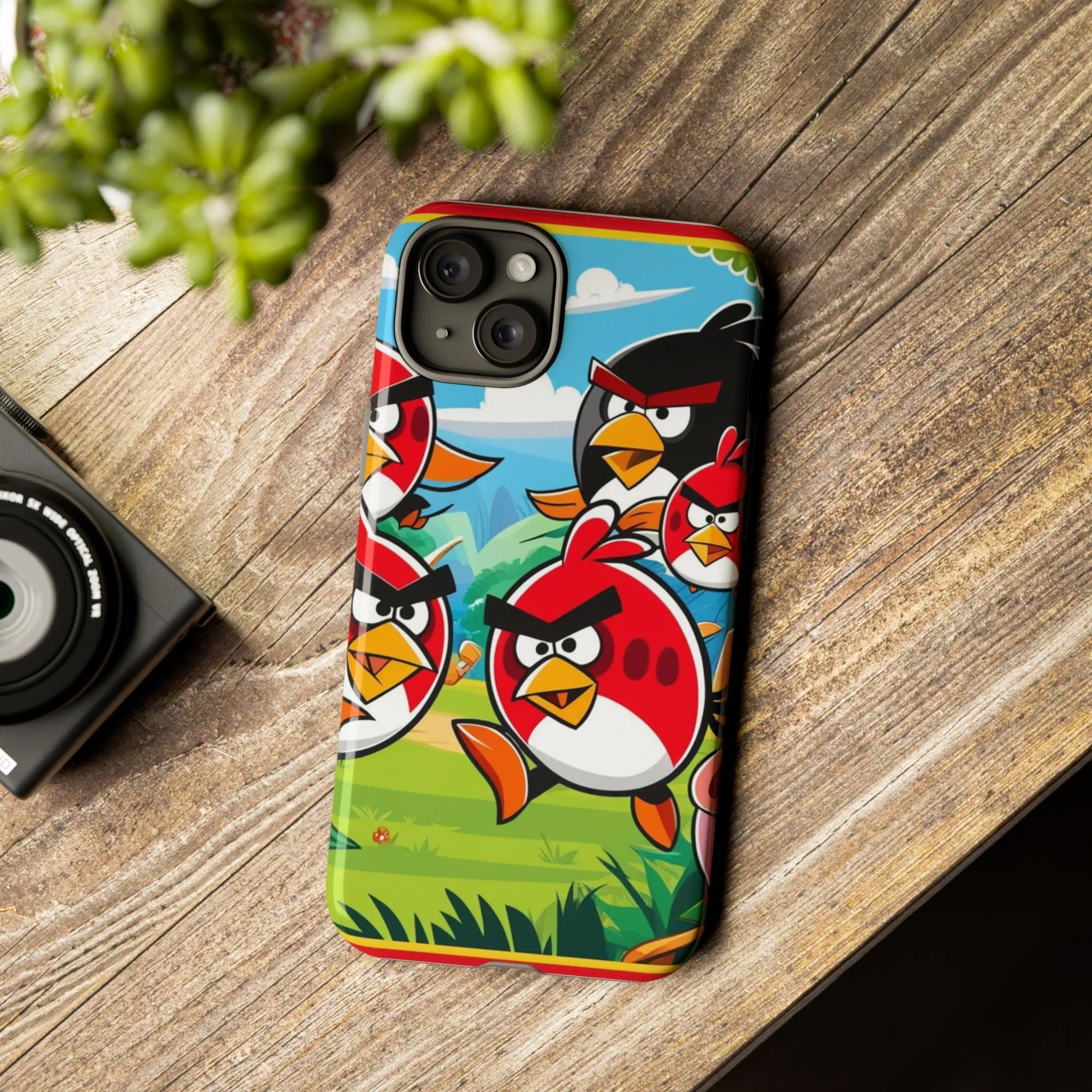 Electronic Cloud Angry Birds-Themed Protective Phone Case – A Perfect Holiday Gift for Gamers!