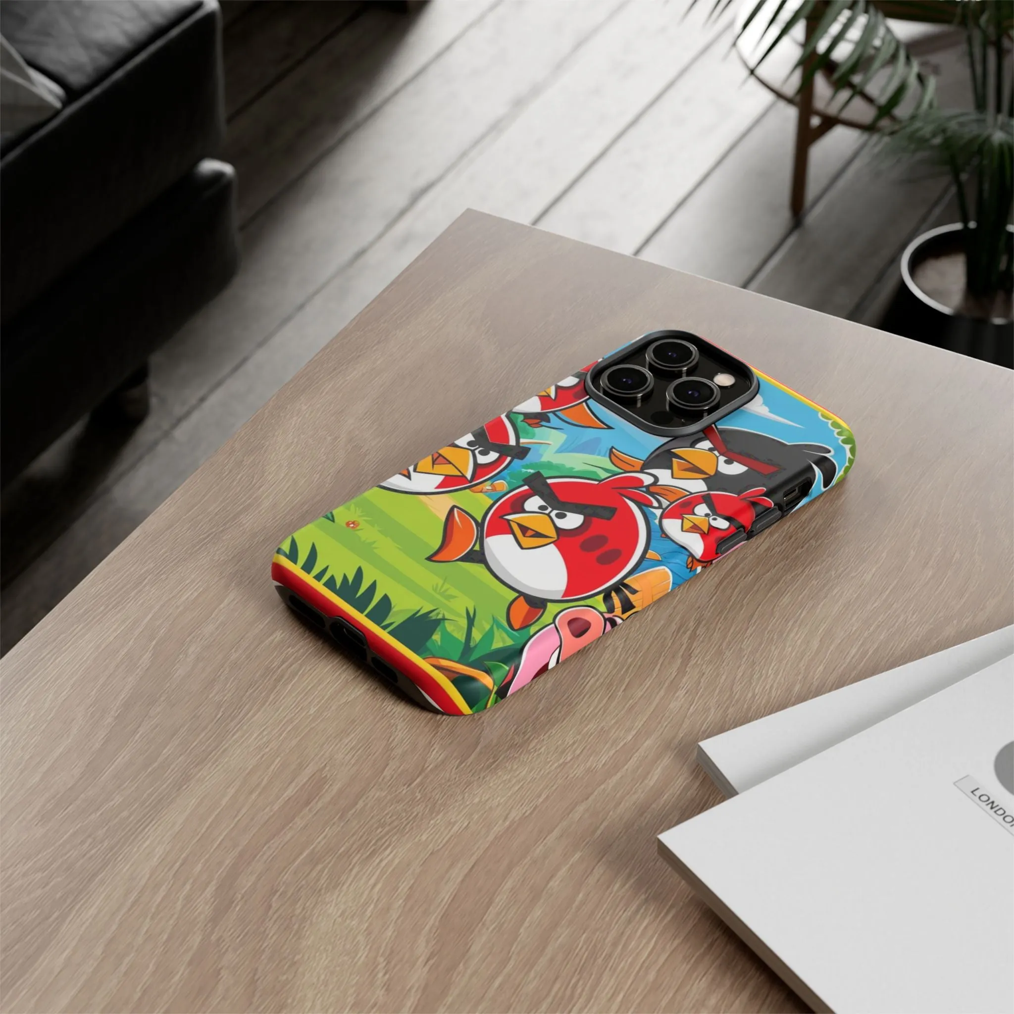 Electronic Cloud Angry Birds-Themed Protective Phone Case – A Perfect Holiday Gift for Gamers!