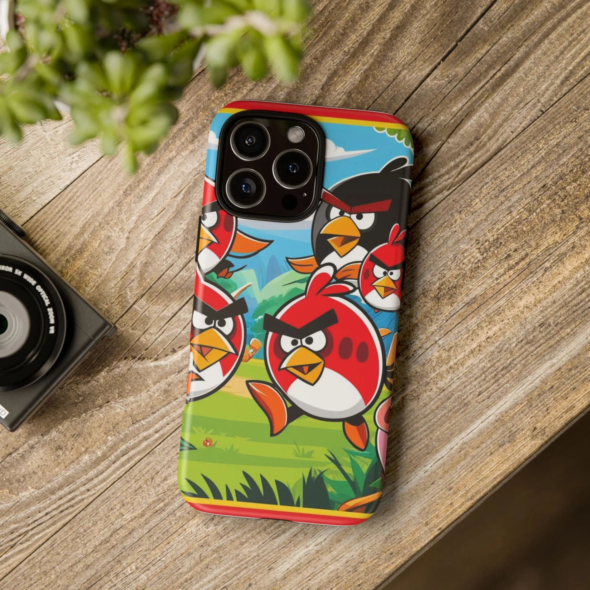 Electronic Cloud Angry Birds-Themed Protective Phone Case – A Perfect Holiday Gift for Gamers!
