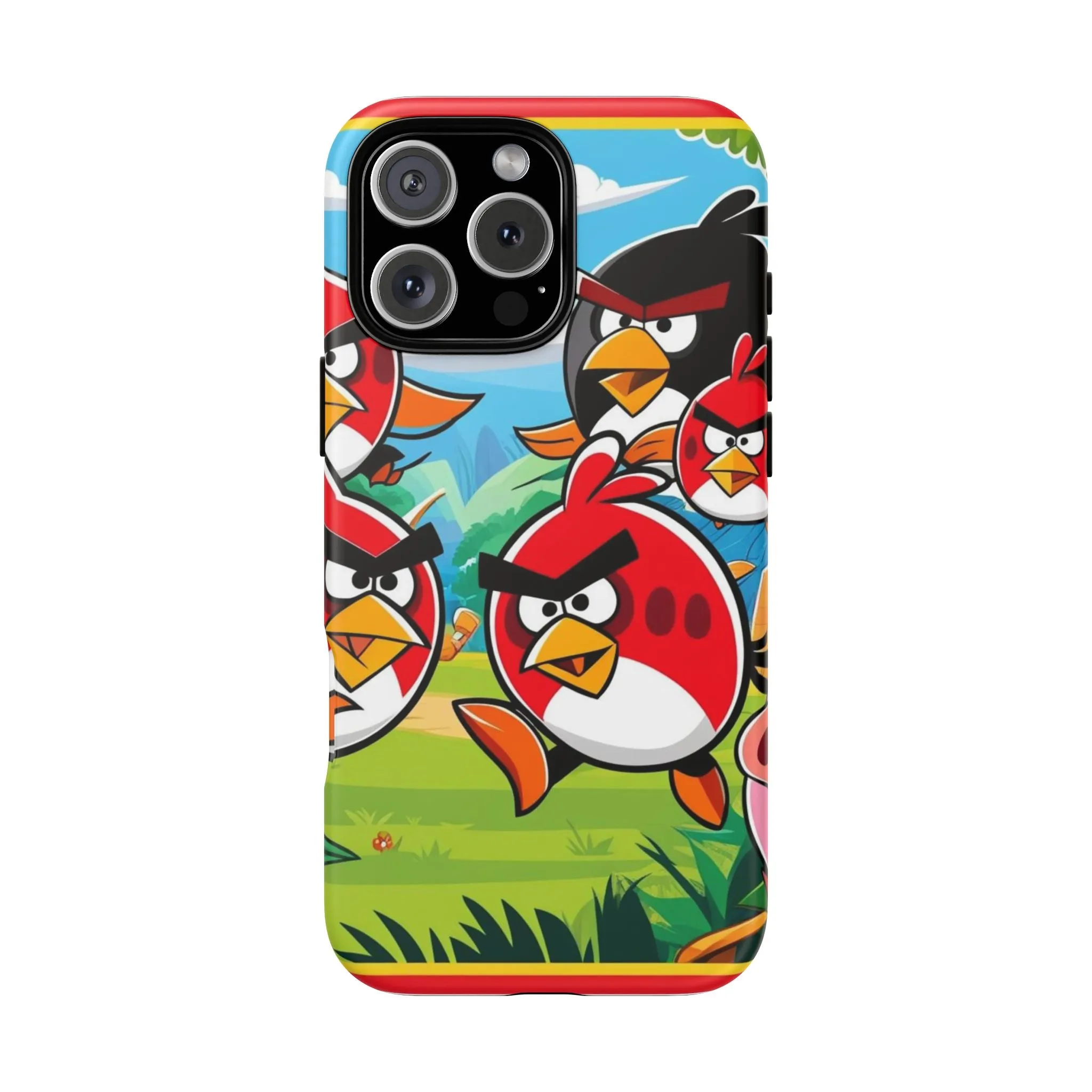 Electronic Cloud Angry Birds-Themed Protective Phone Case – A Perfect Holiday Gift for Gamers!