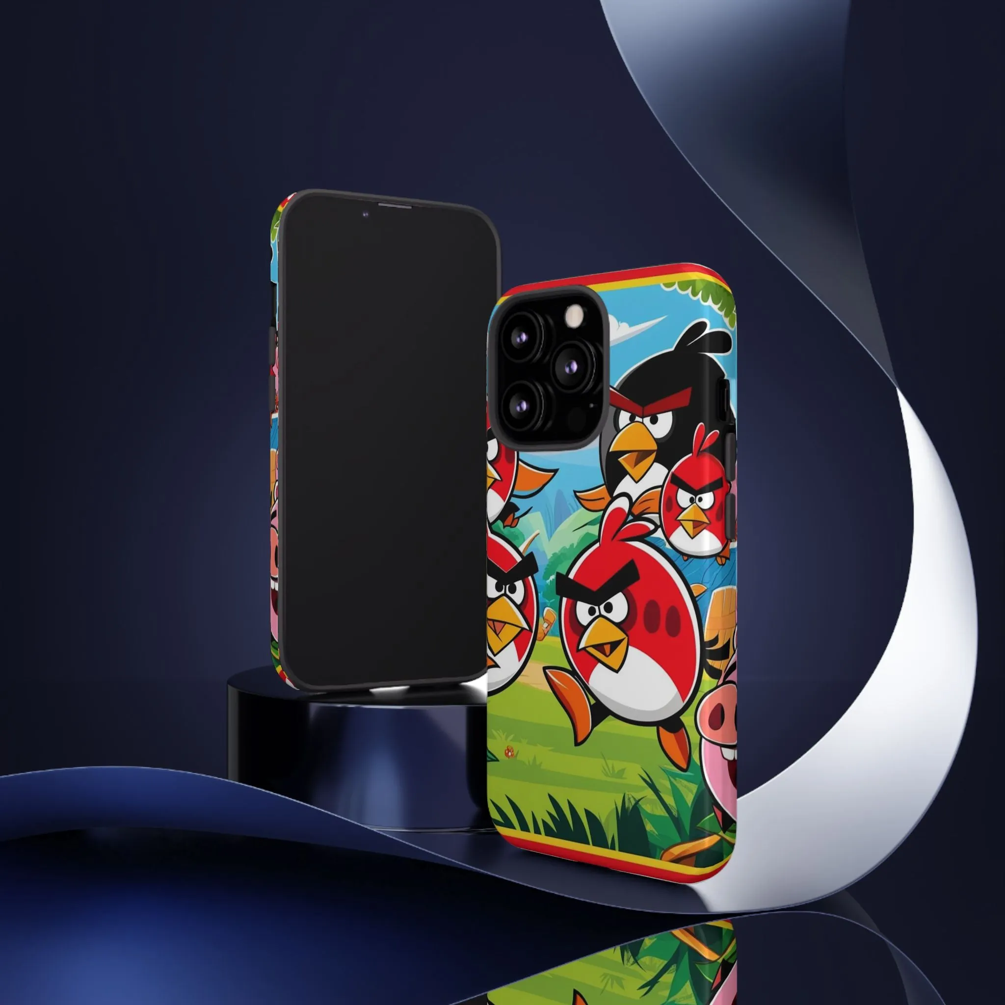 Electronic Cloud Angry Birds-Themed Protective Phone Case – A Perfect Holiday Gift for Gamers!