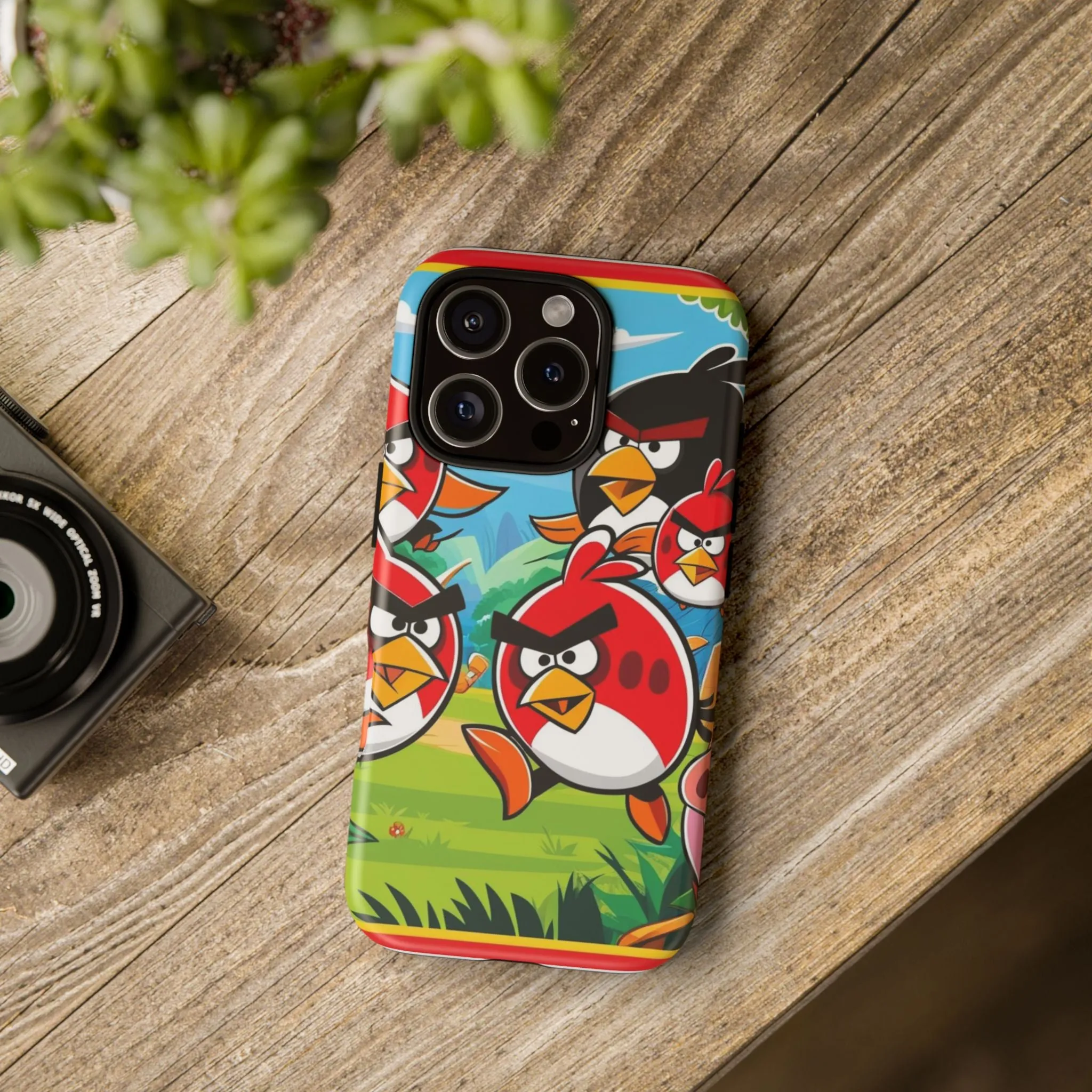 Electronic Cloud Angry Birds-Themed Protective Phone Case – A Perfect Holiday Gift for Gamers!