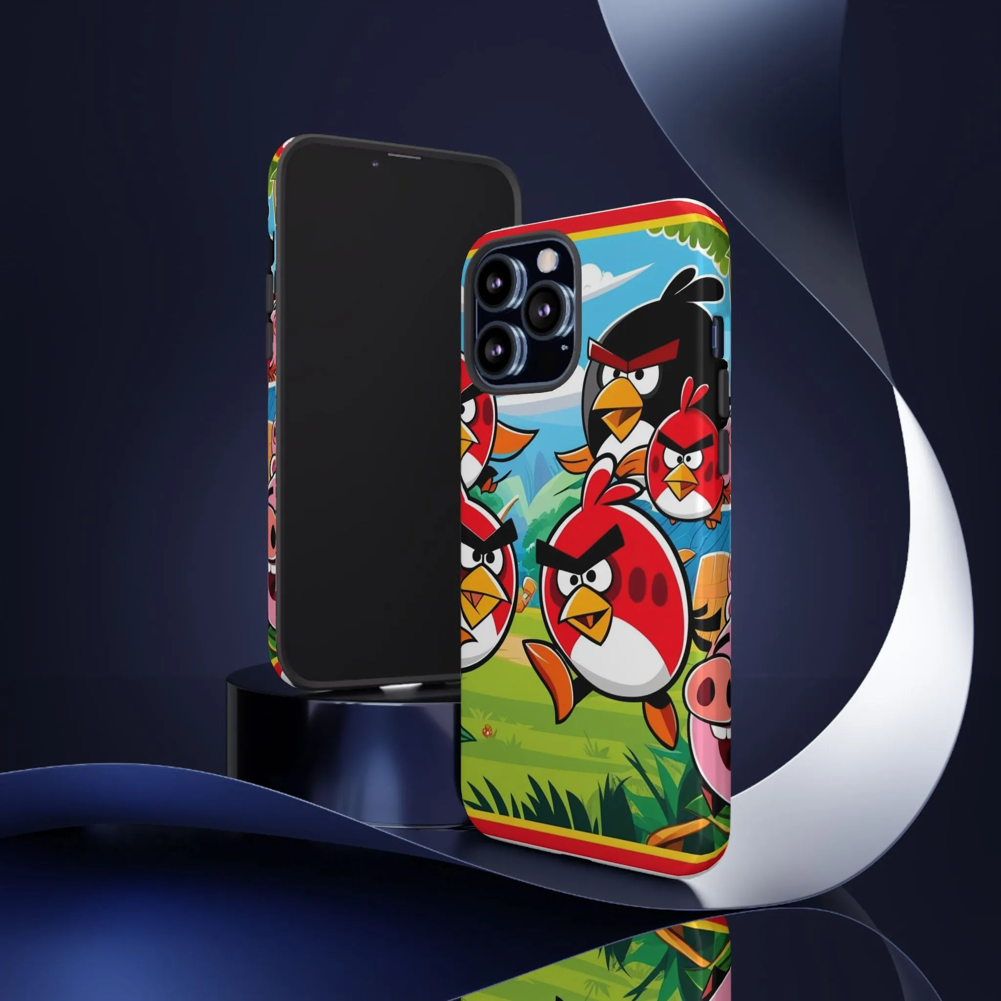 Electronic Cloud Angry Birds-Themed Protective Phone Case – A Perfect Holiday Gift for Gamers!
