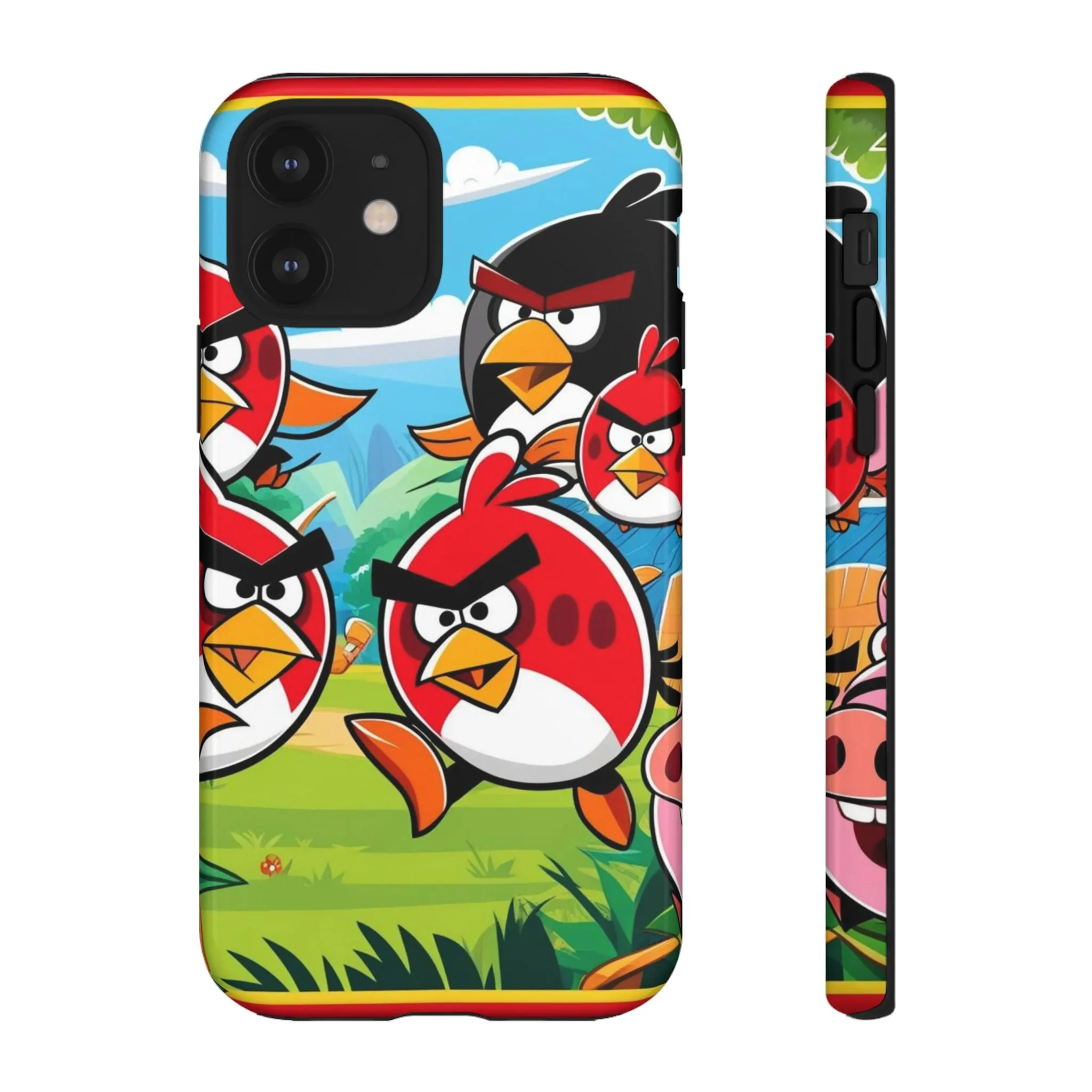 Electronic Cloud Angry Birds-Themed Protective Phone Case – A Perfect Holiday Gift for Gamers!