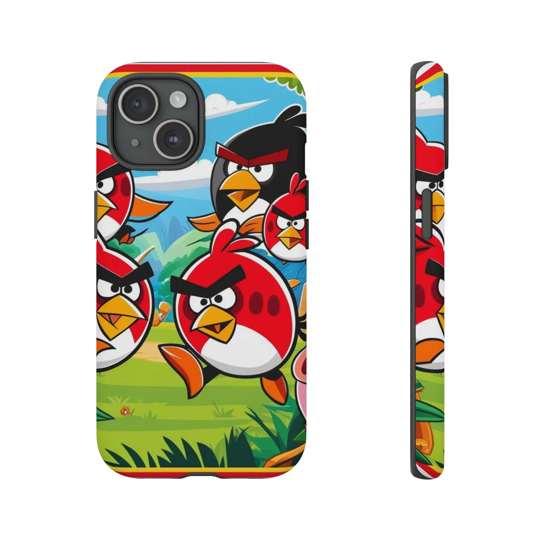 Electronic Cloud Angry Birds-Themed Protective Phone Case – A Perfect Holiday Gift for Gamers!