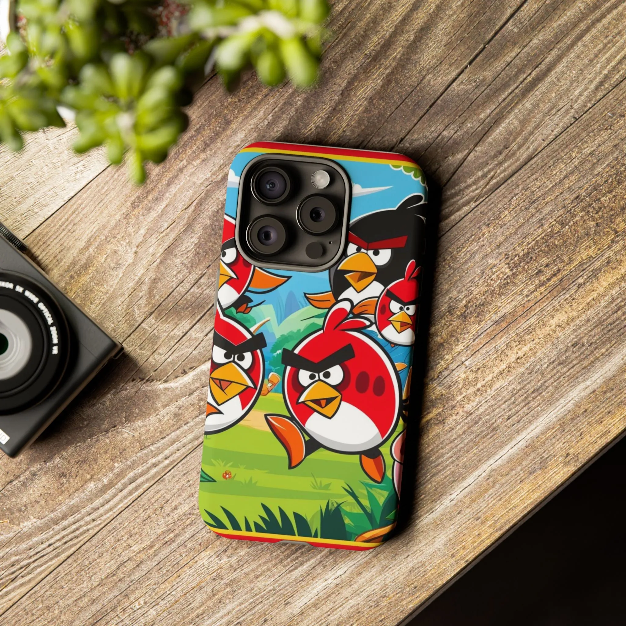 Electronic Cloud Angry Birds-Themed Protective Phone Case – A Perfect Holiday Gift for Gamers!