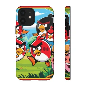 Electronic Cloud Angry Birds-Themed Protective Phone Case – A Perfect Holiday Gift for Gamers!