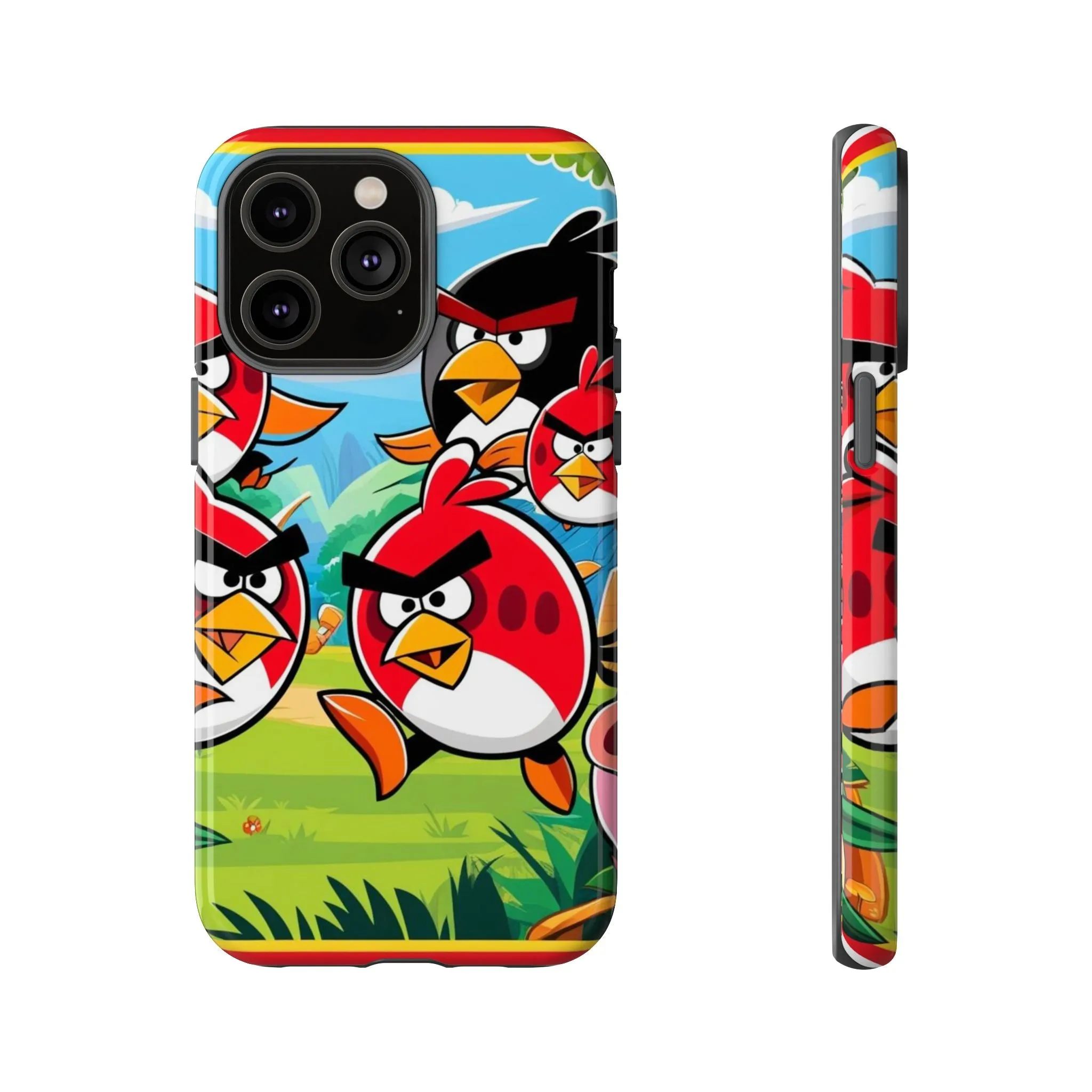 Electronic Cloud Angry Birds-Themed Protective Phone Case – A Perfect Holiday Gift for Gamers!