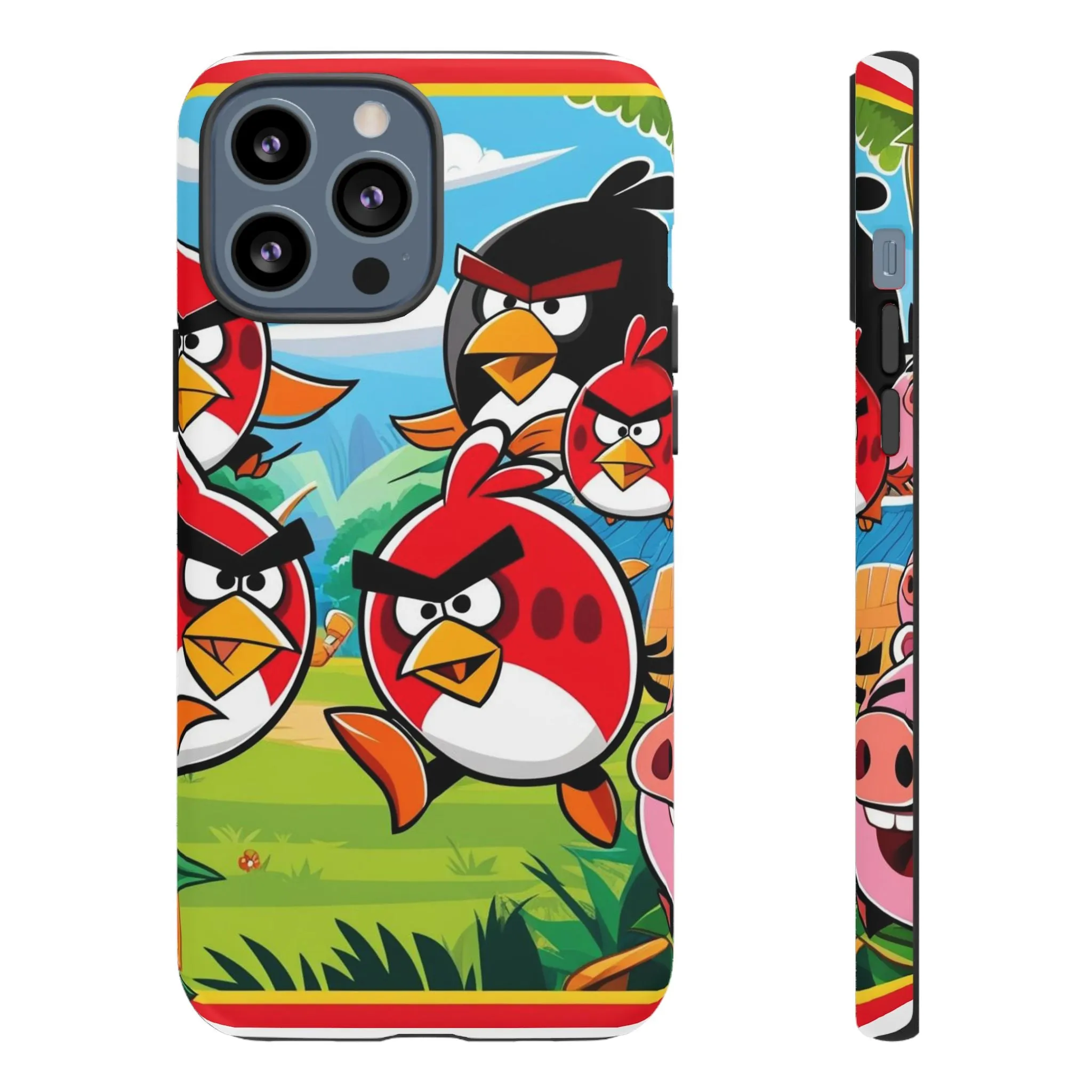 Electronic Cloud Angry Birds-Themed Protective Phone Case – A Perfect Holiday Gift for Gamers!