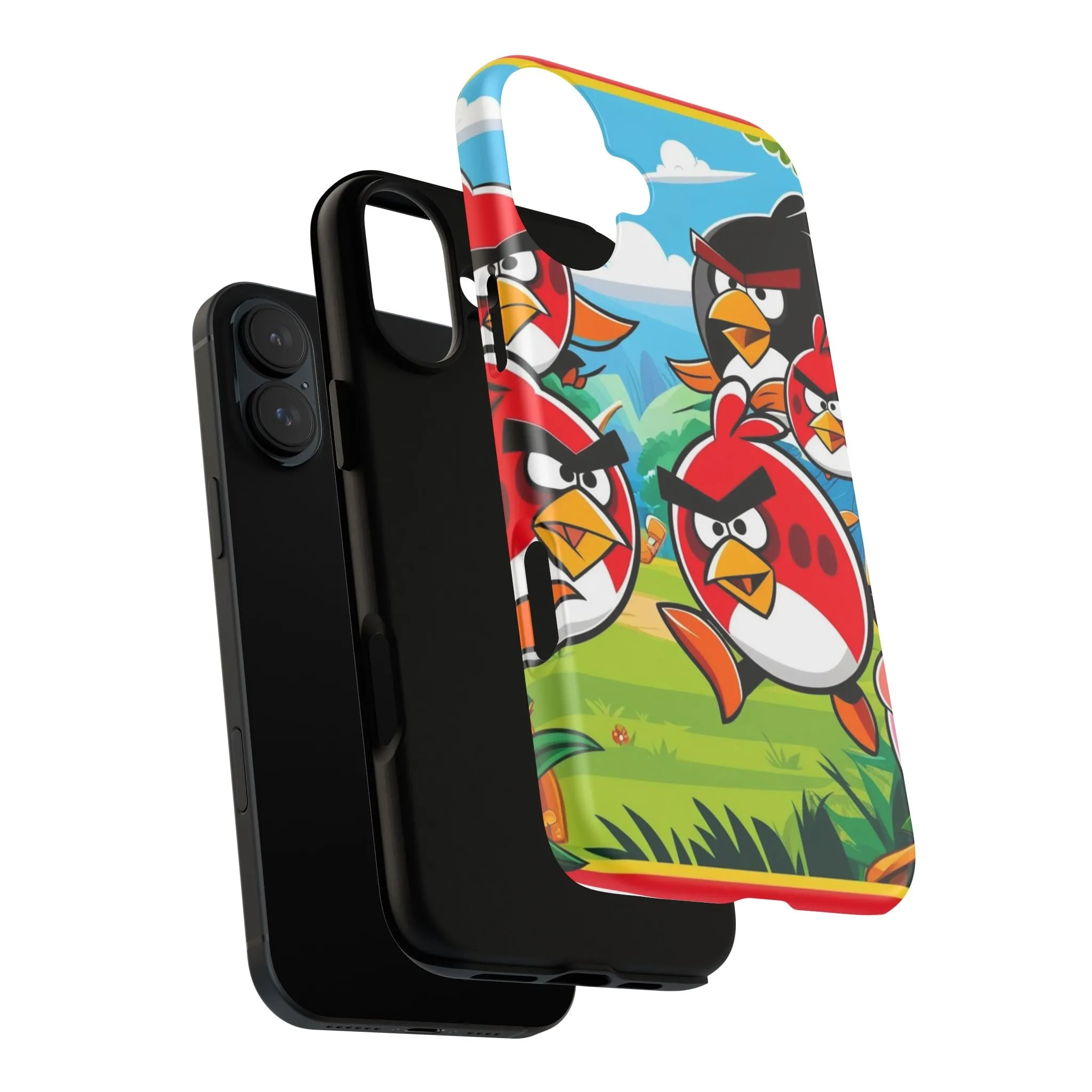 Electronic Cloud Angry Birds-Themed Protective Phone Case – A Perfect Holiday Gift for Gamers!