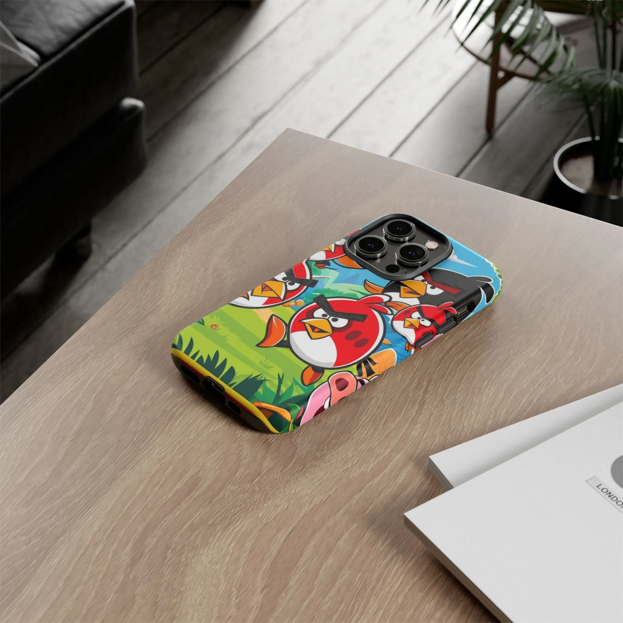 Electronic Cloud Angry Birds-Themed Protective Phone Case – A Perfect Holiday Gift for Gamers!